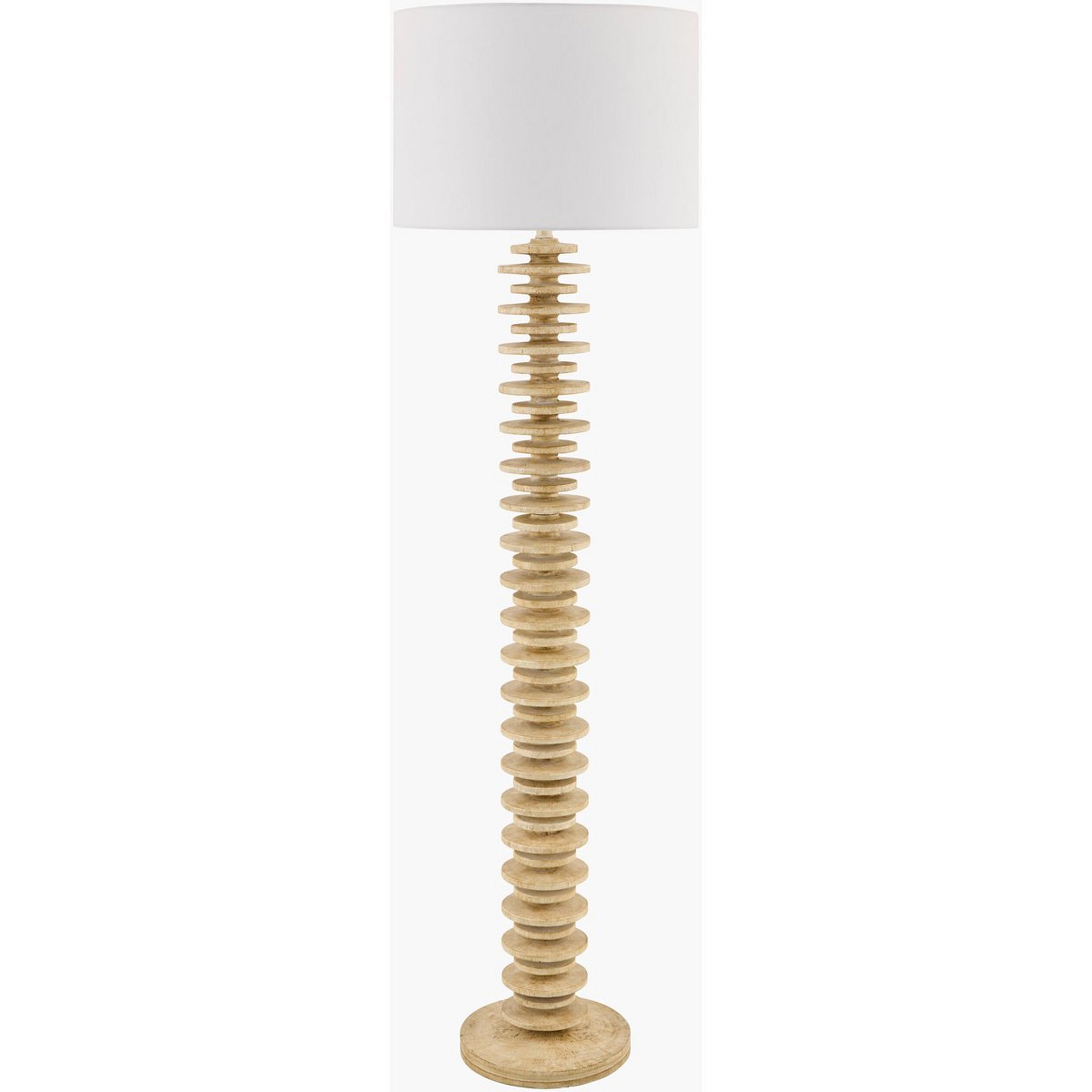 A Deron Floor Lamp with Beige color