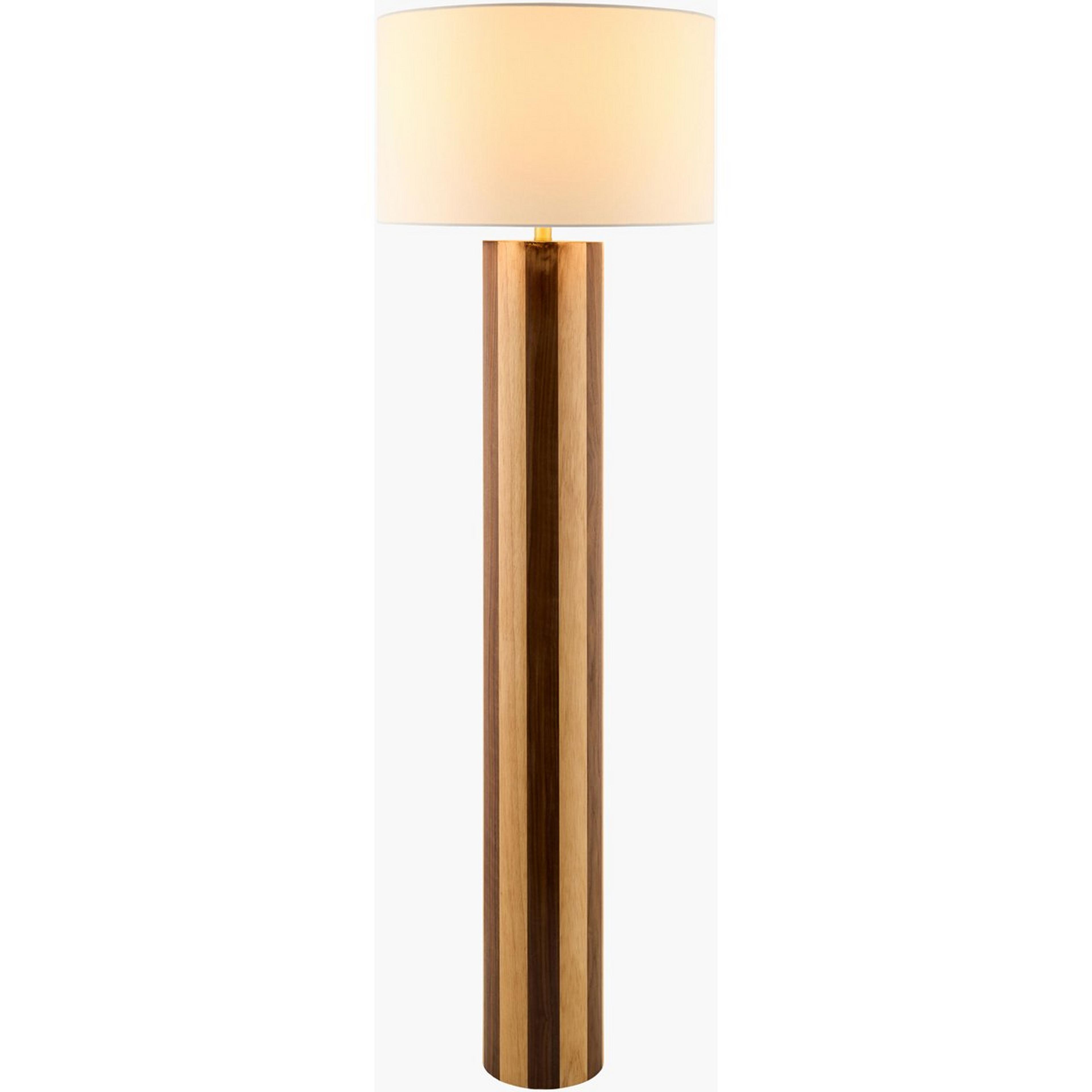 A Allusion Floor Lamp with Wood color