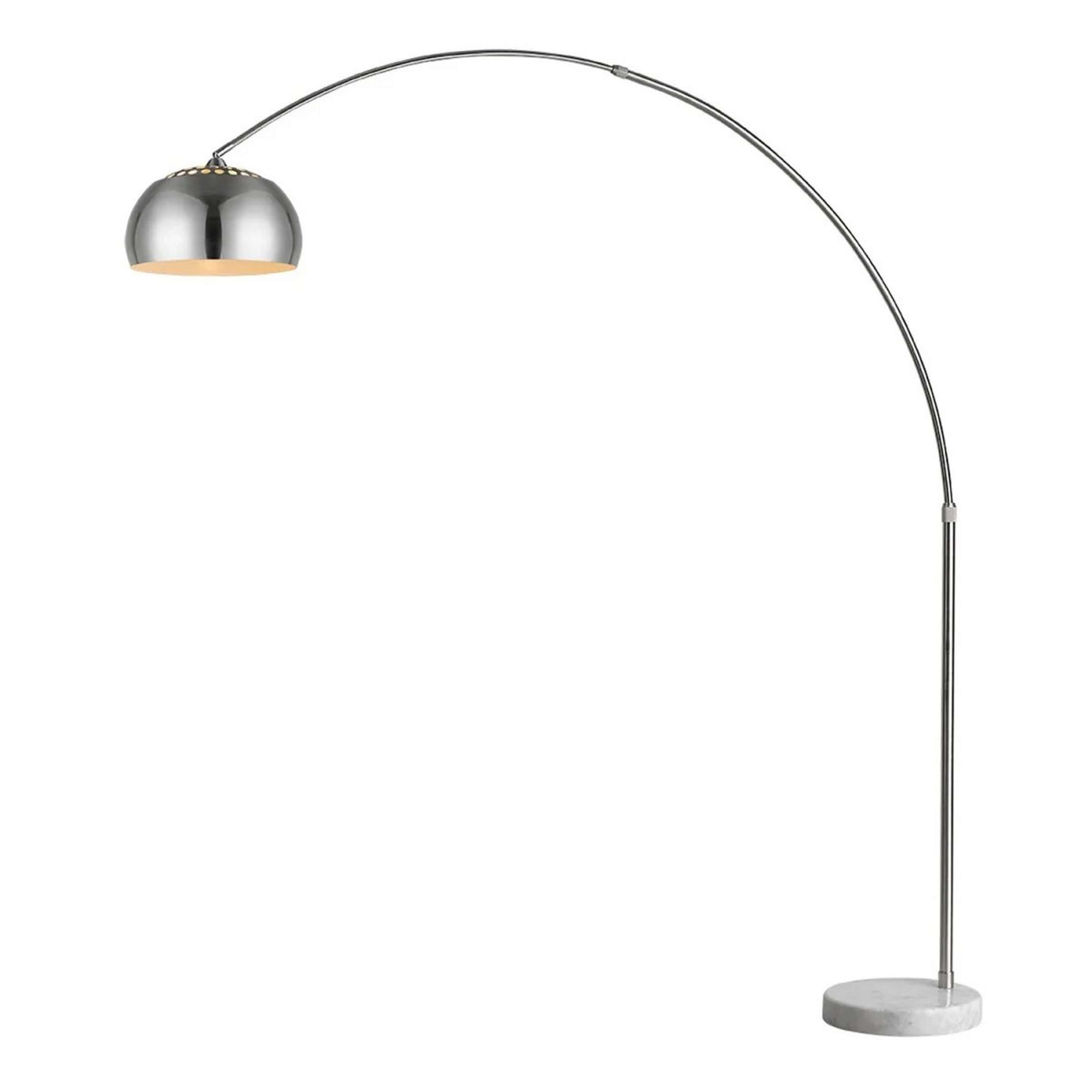 A Archie Adjustable Floor Lamp with Brushed Nickel color