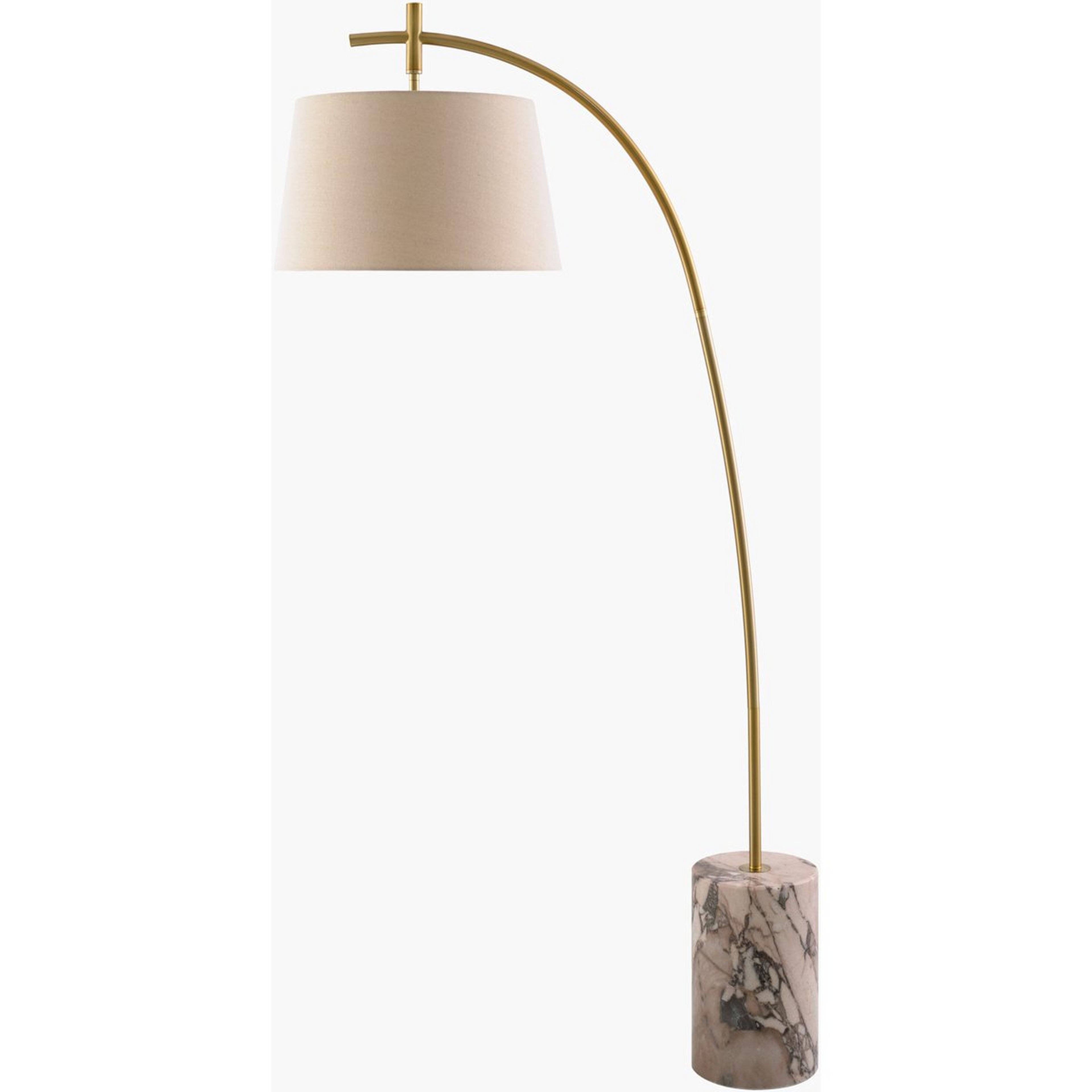 A Suhail Floor Lamp with Gold / Marble color