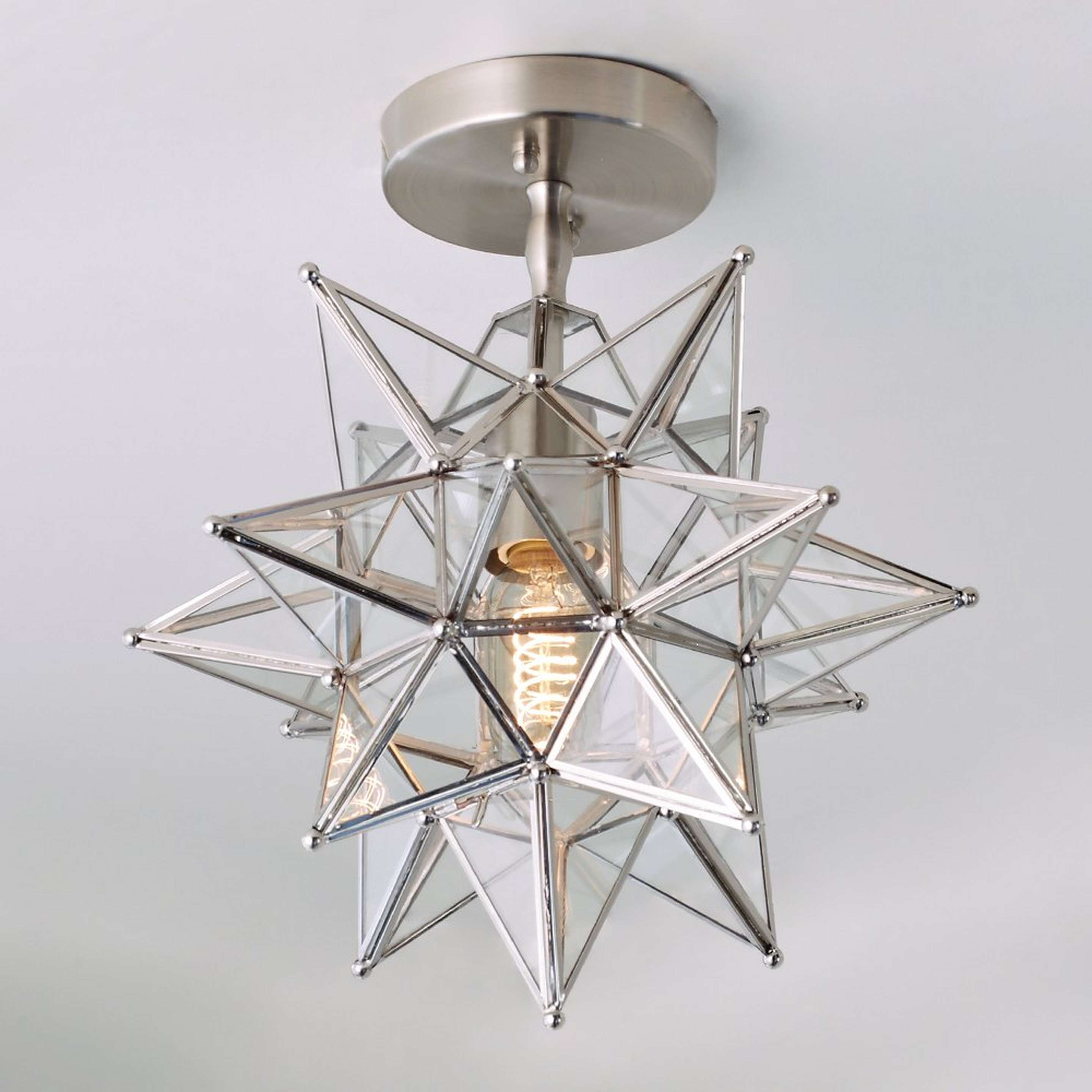Moravian Star Semi-Flush Ceiling Light