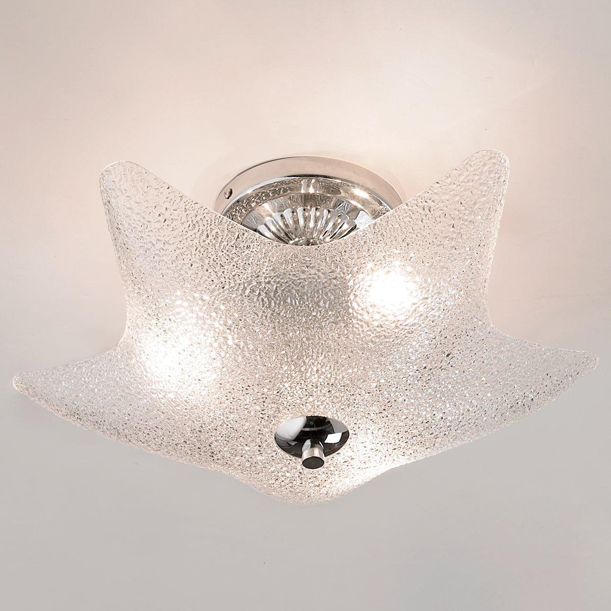 Seaside starfish store glass ceiling light