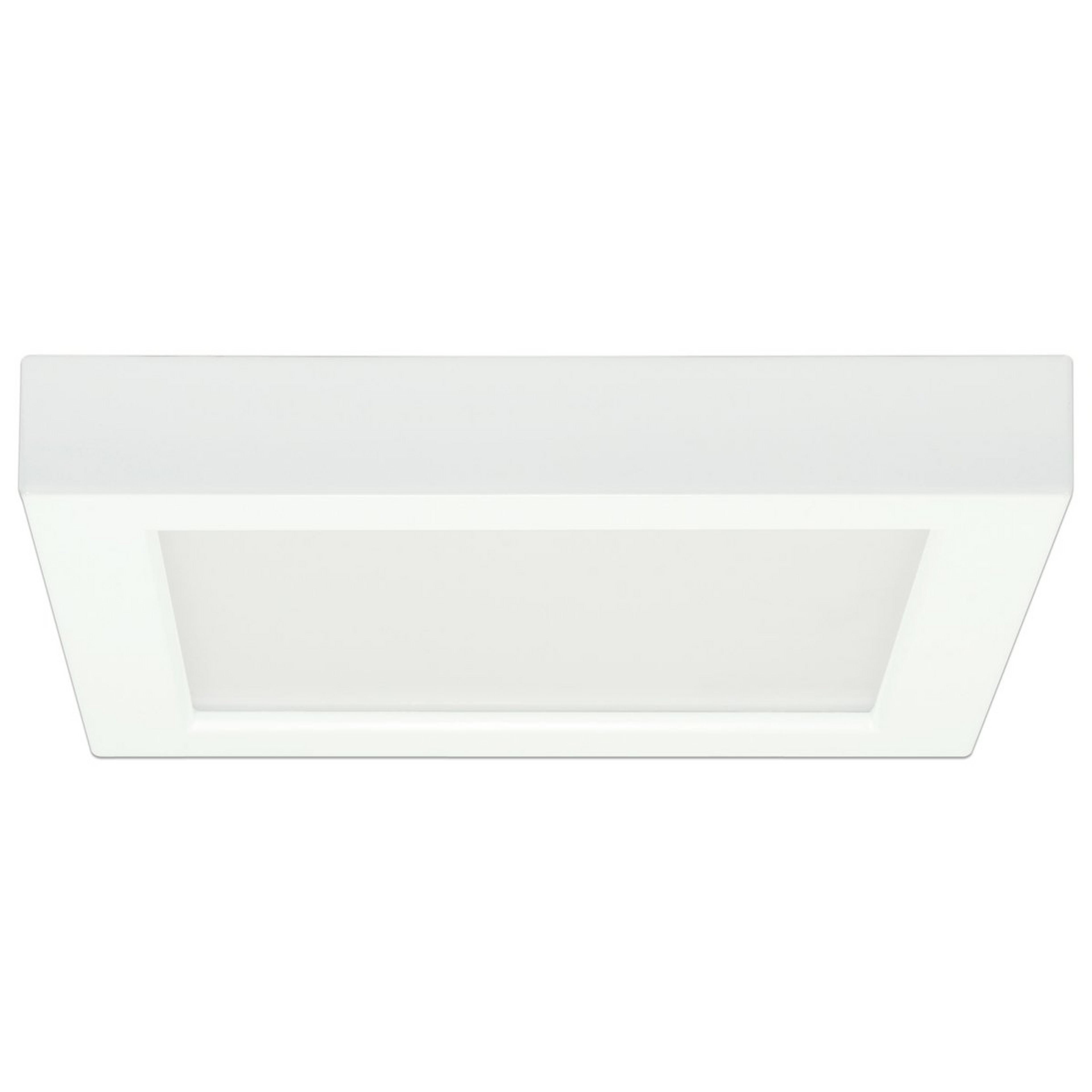 A 5.5" LED Simple Square Low Profile Ceiling Light with White color