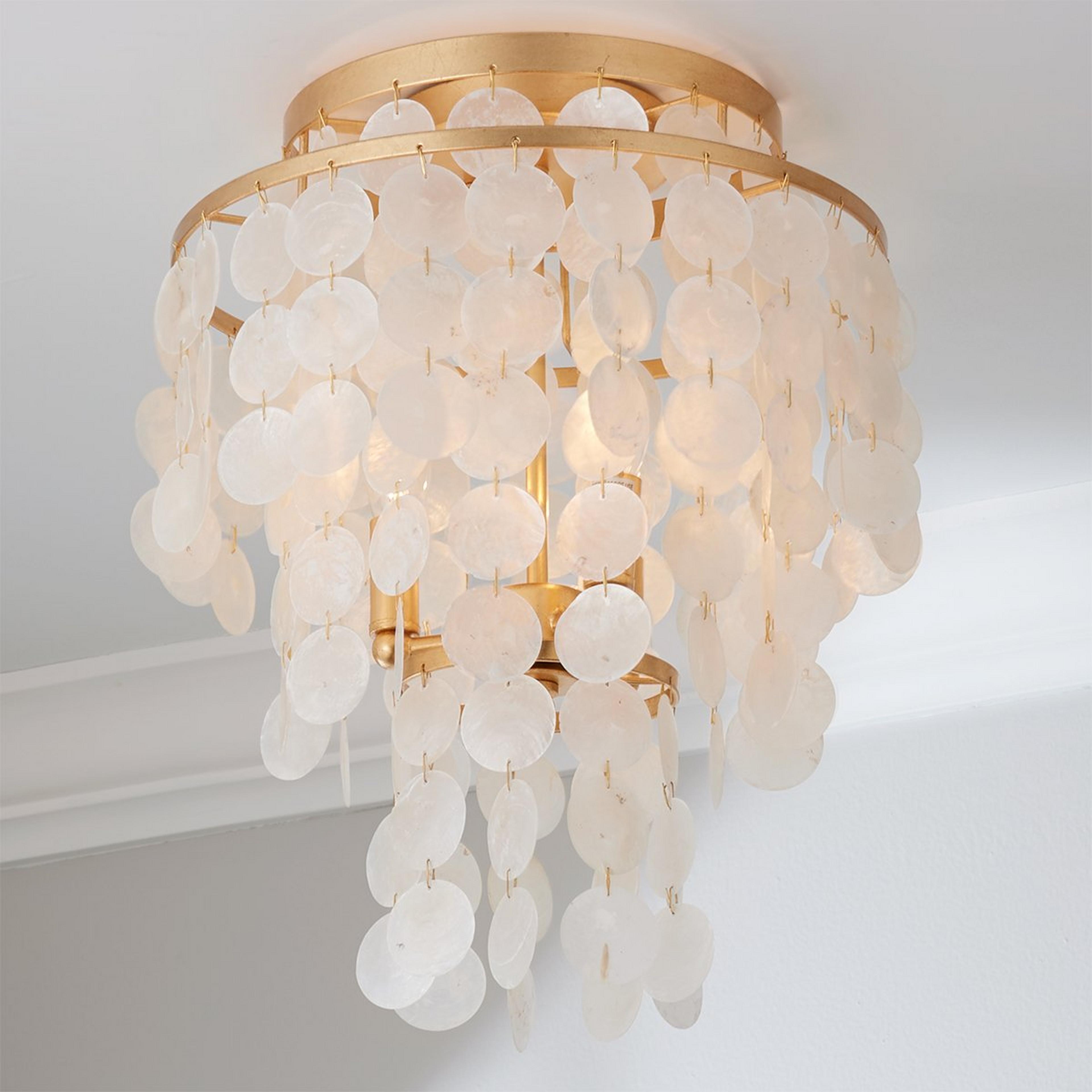 Elegant Capiz Shell Ceiling Light