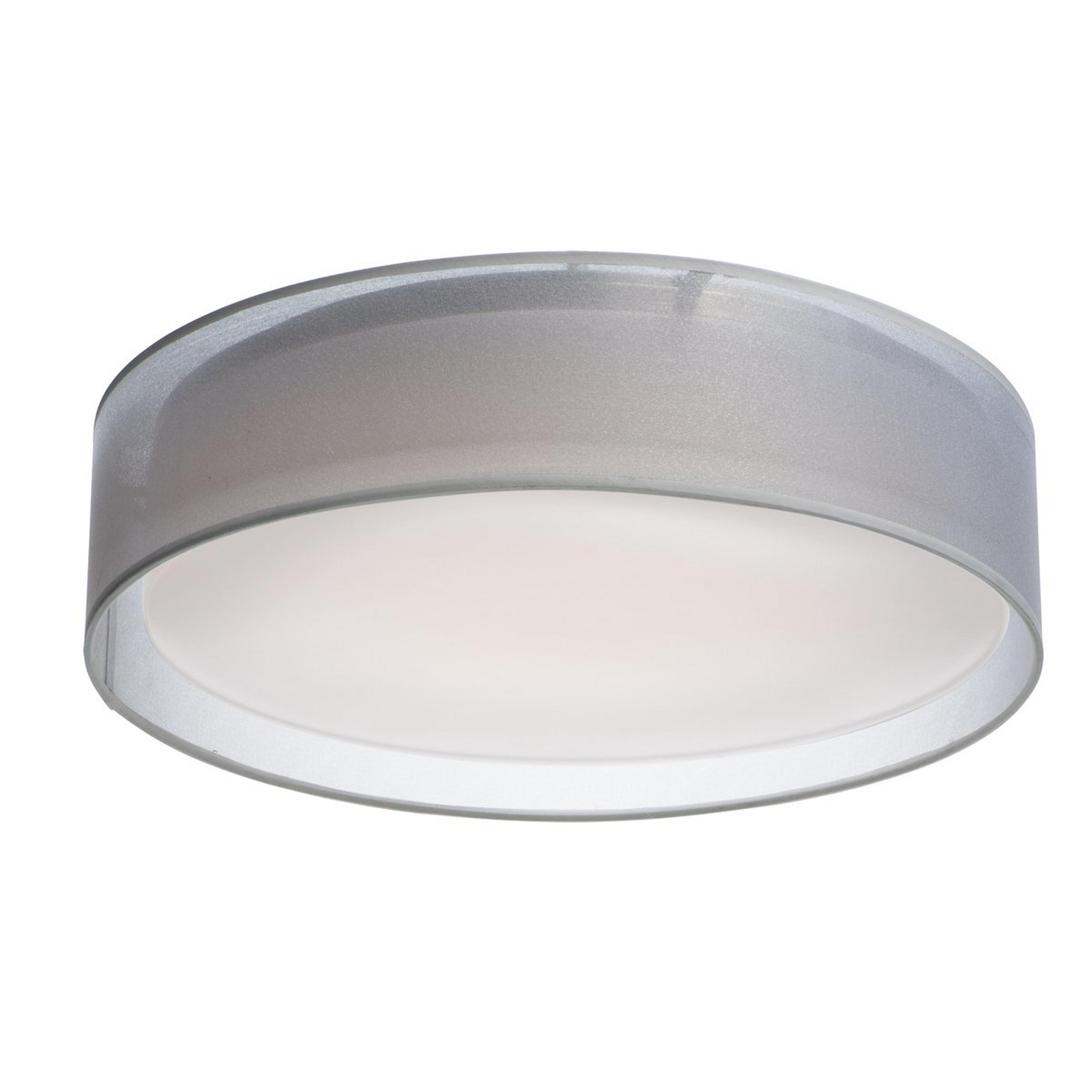 A Slim Shade LED Ceiling Light - Small with White Organza color