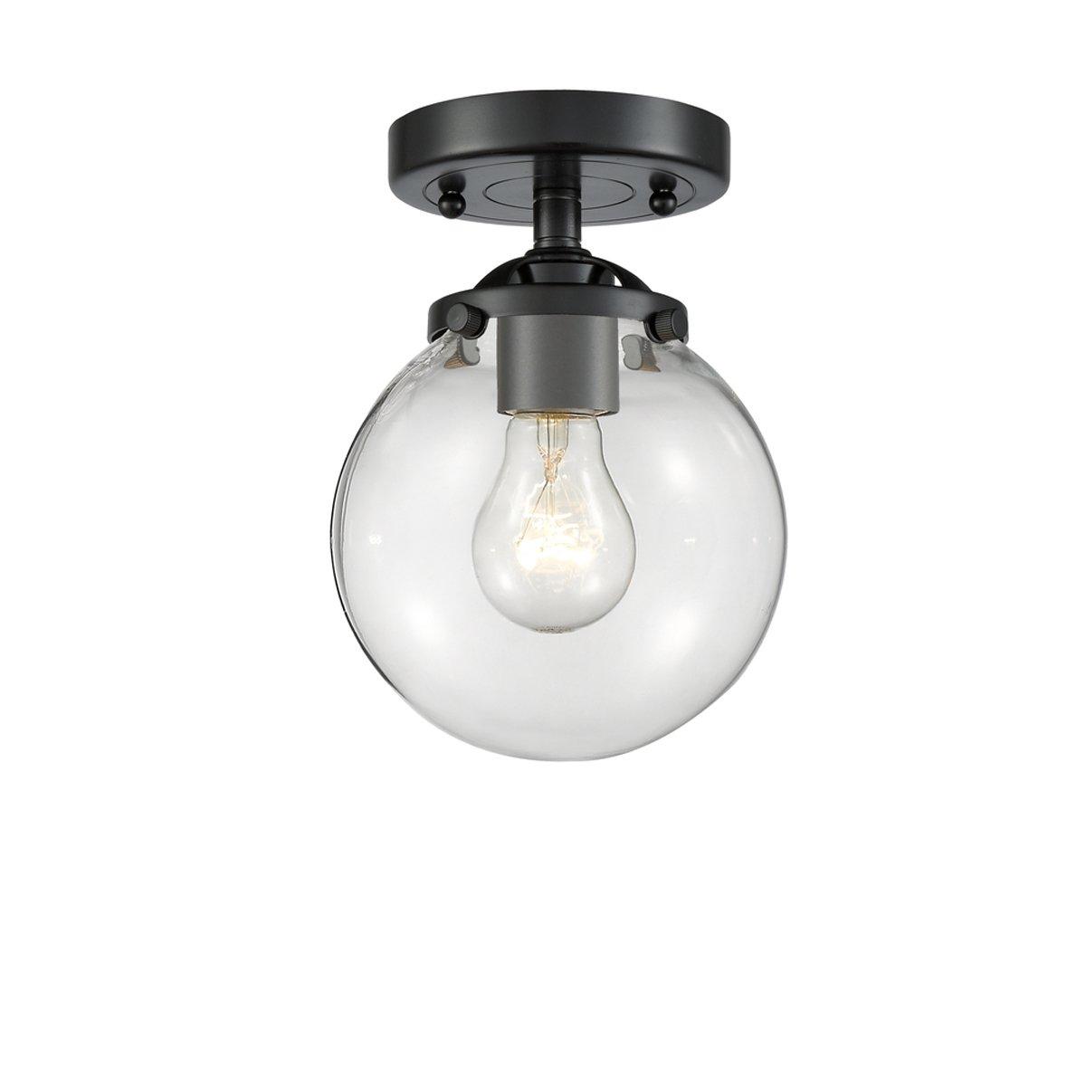 Mod Mix Clear Globe Semi-Flush Ceiling Light - Small