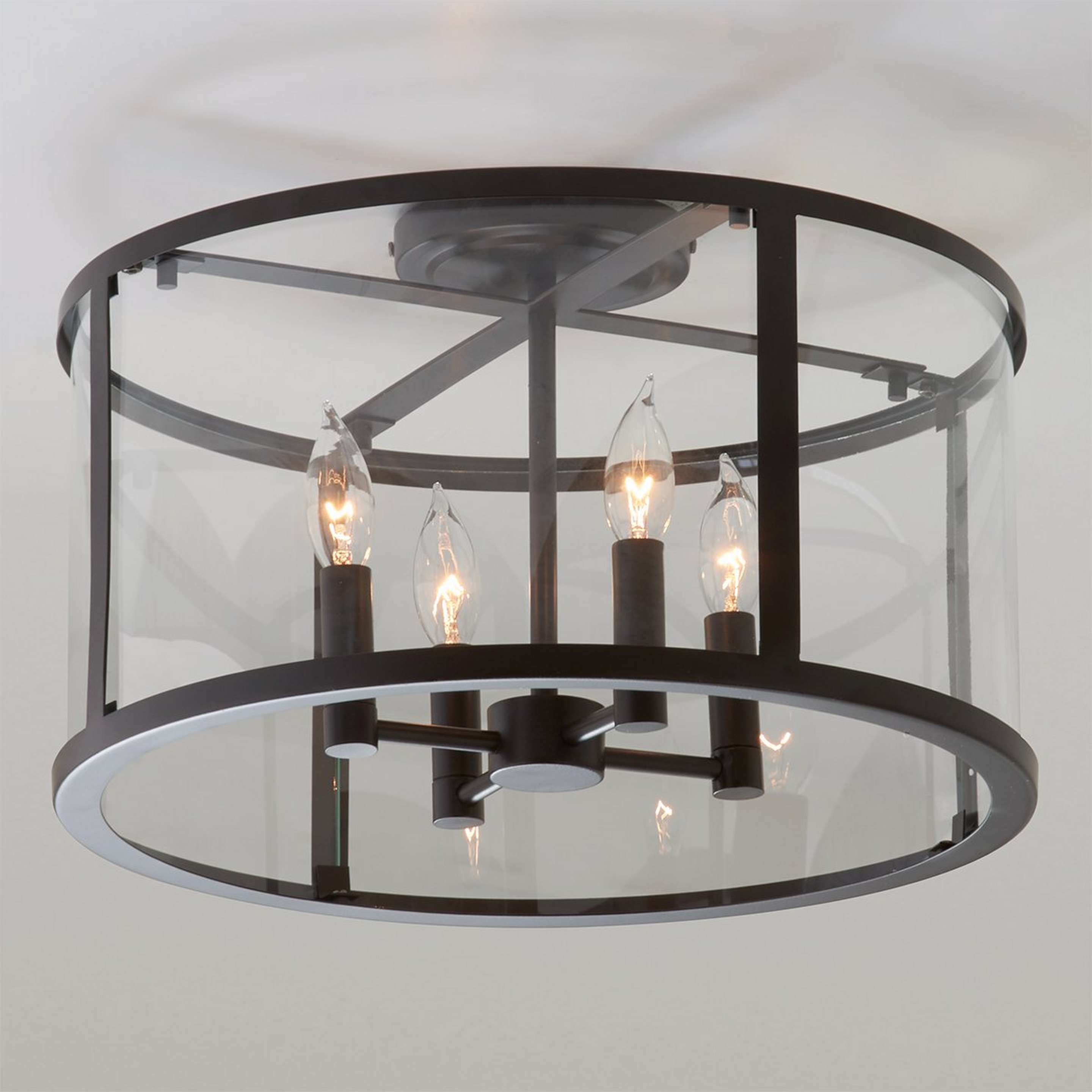 A Piedmont Ceiling Light - Large with Bronze color