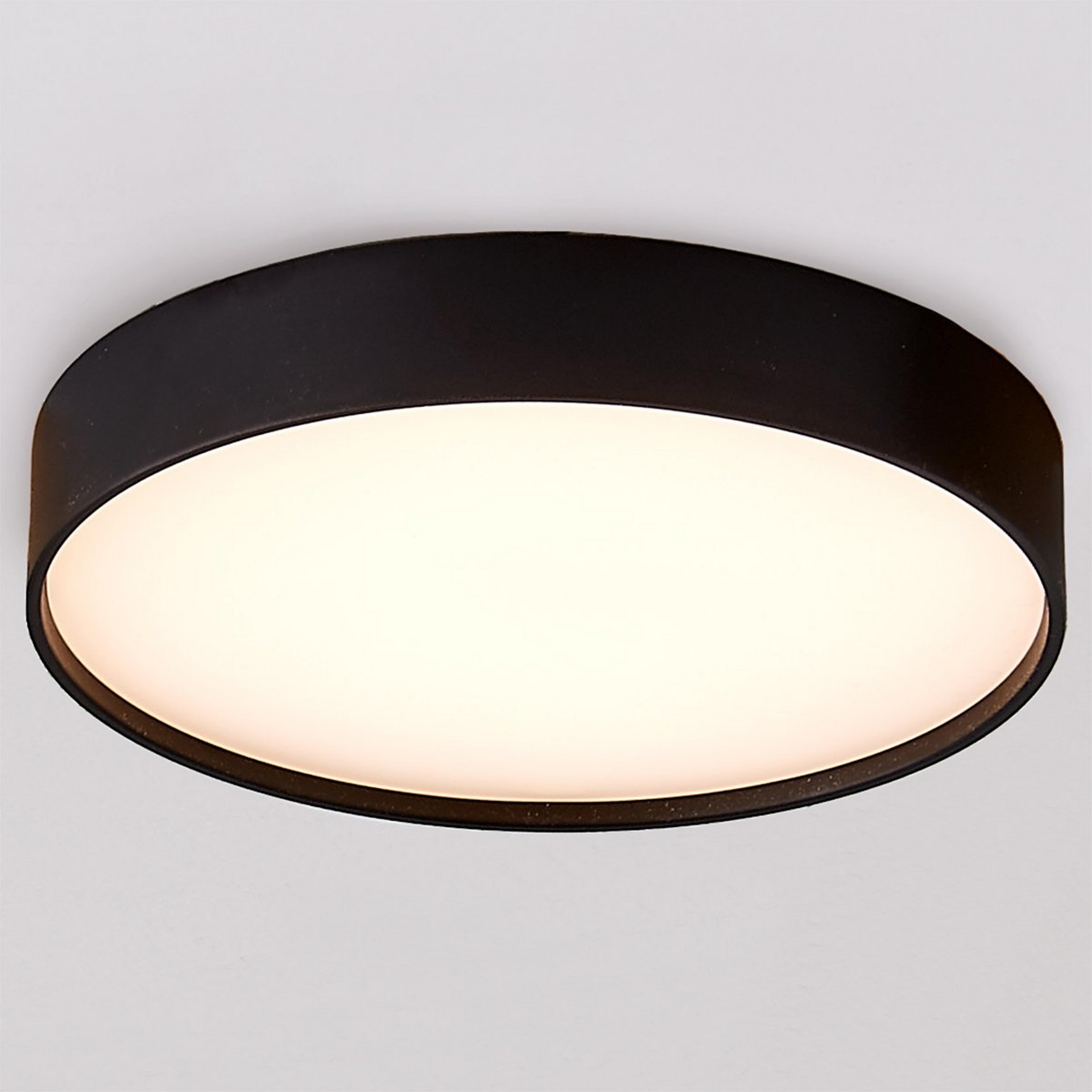 A Slim Circular LED Ceiling Light - Small with Black color