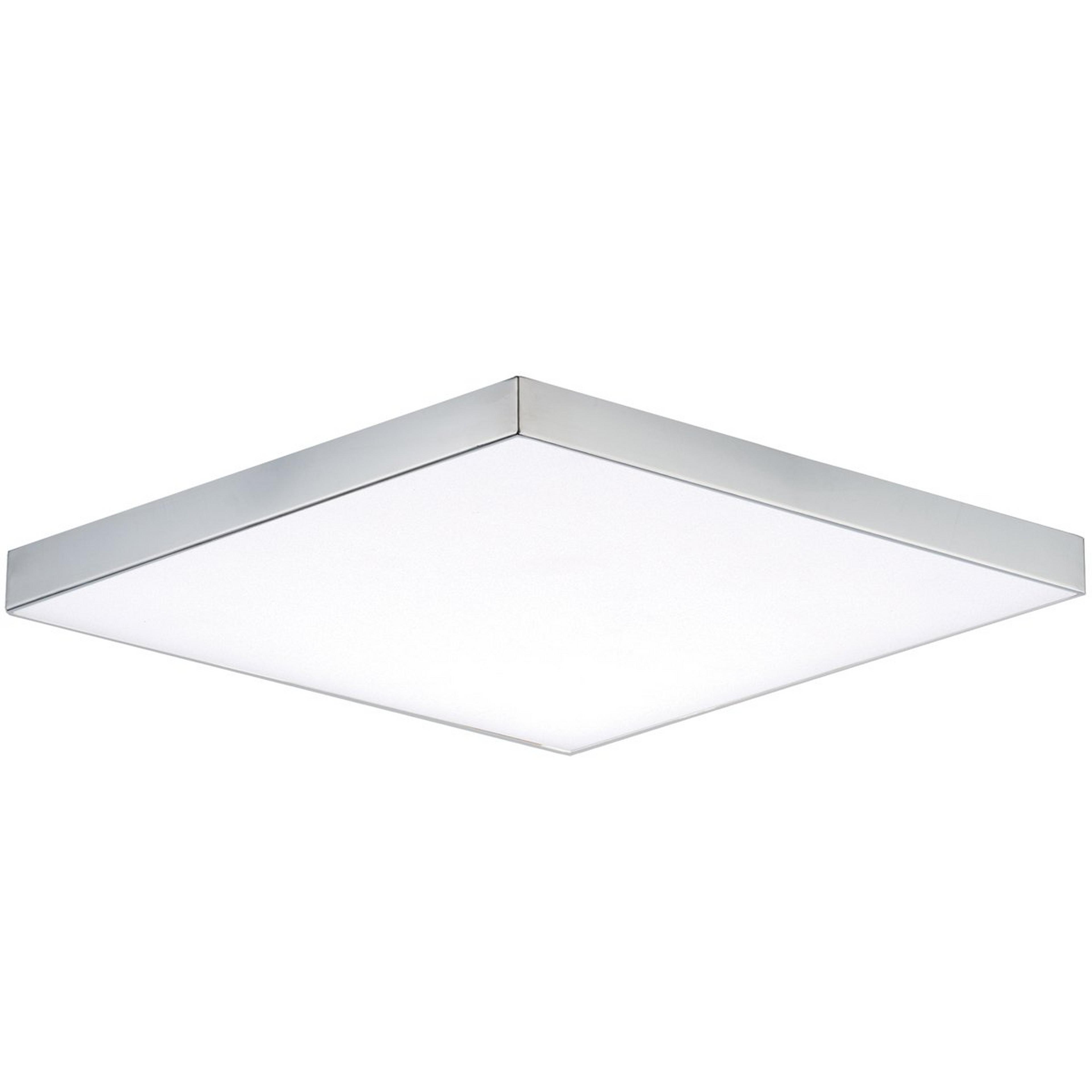 A Slim Square LED Ceiling Light - X-Large with Chrome color