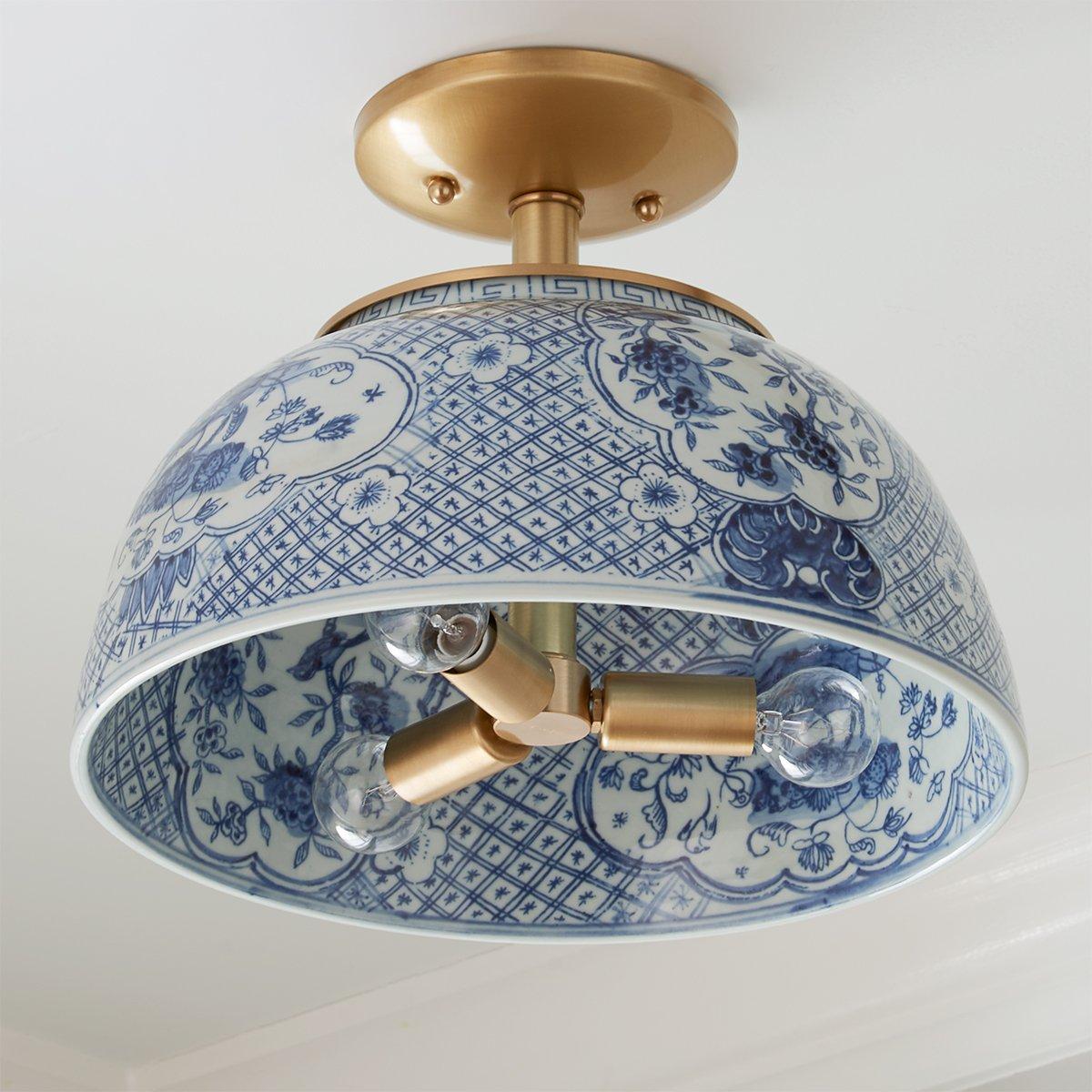 Jackie Trellis Semi-Flush Ceiling Light | Shades of Light