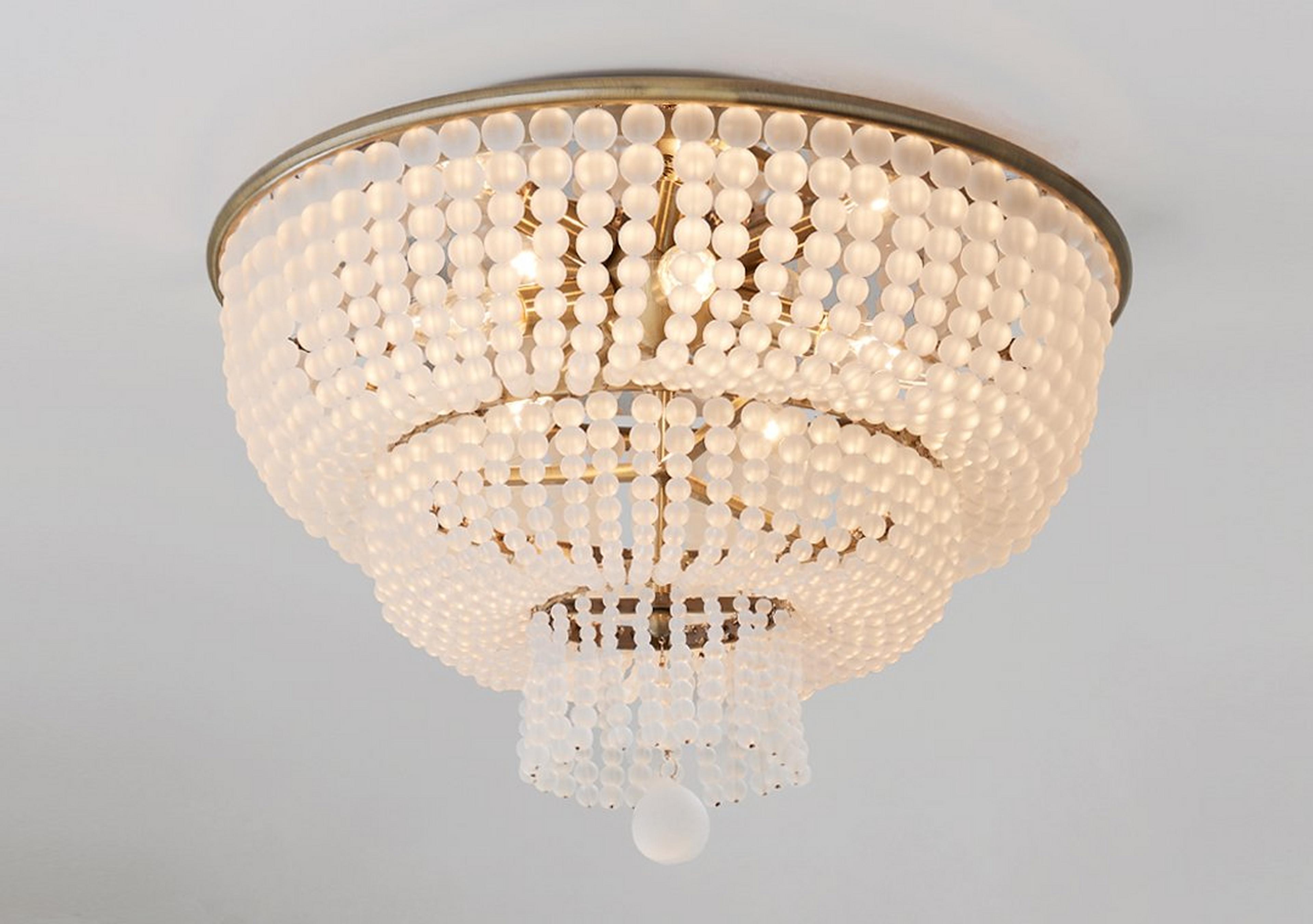 Gold with frosted glass Havasu Falls Ceiling Light