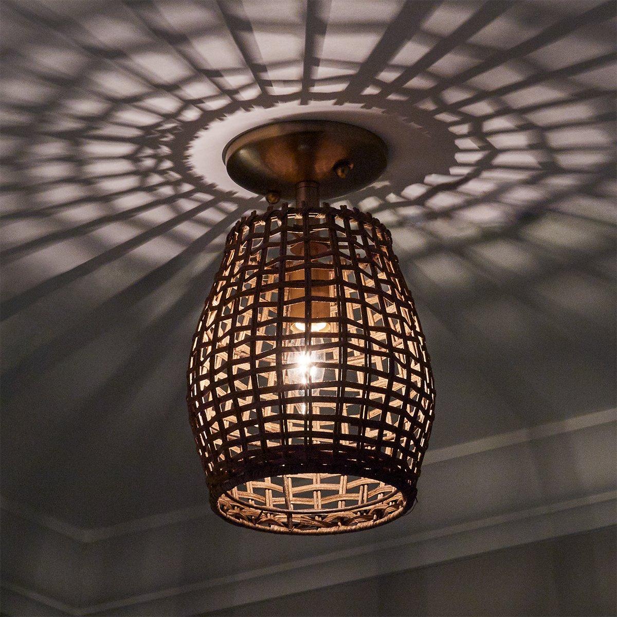 Young House Love Wicker Bell Pendant