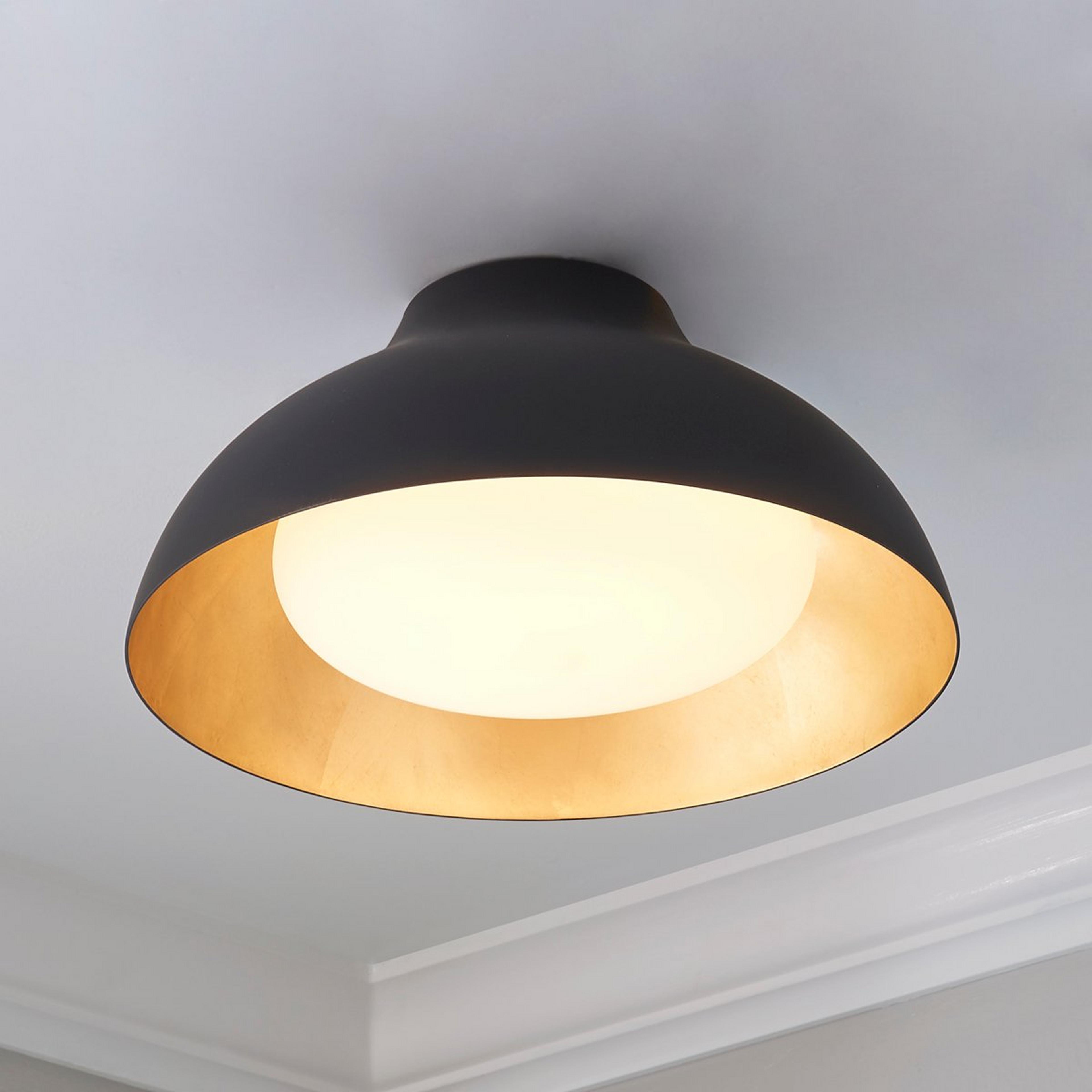 A Modelesque Modern Ceiling Light with Black / Gold color