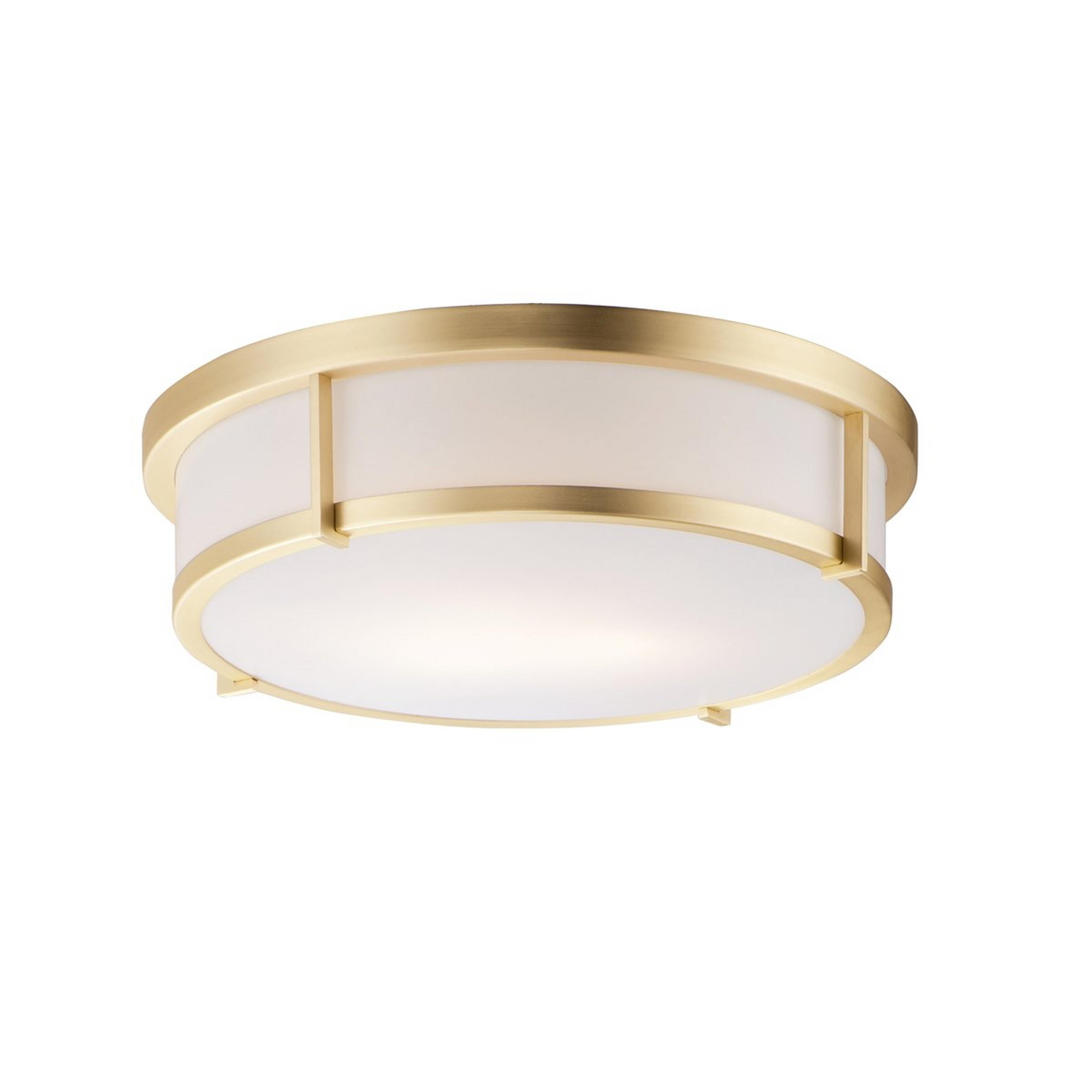 A Oliver Ceiling Light - 3 Light with Satin Brass color
