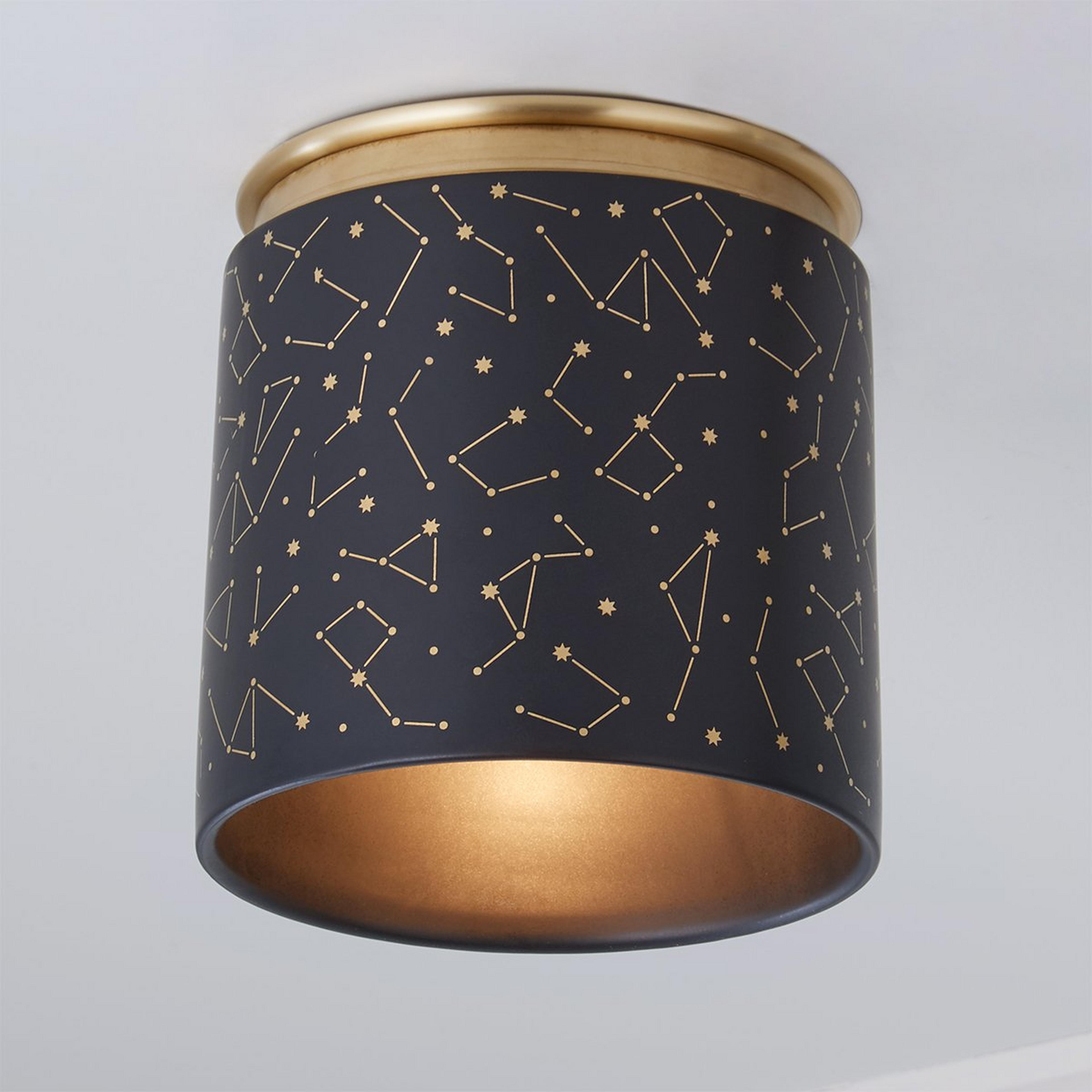 A Celestial Ceiling Light with Gold / Black color