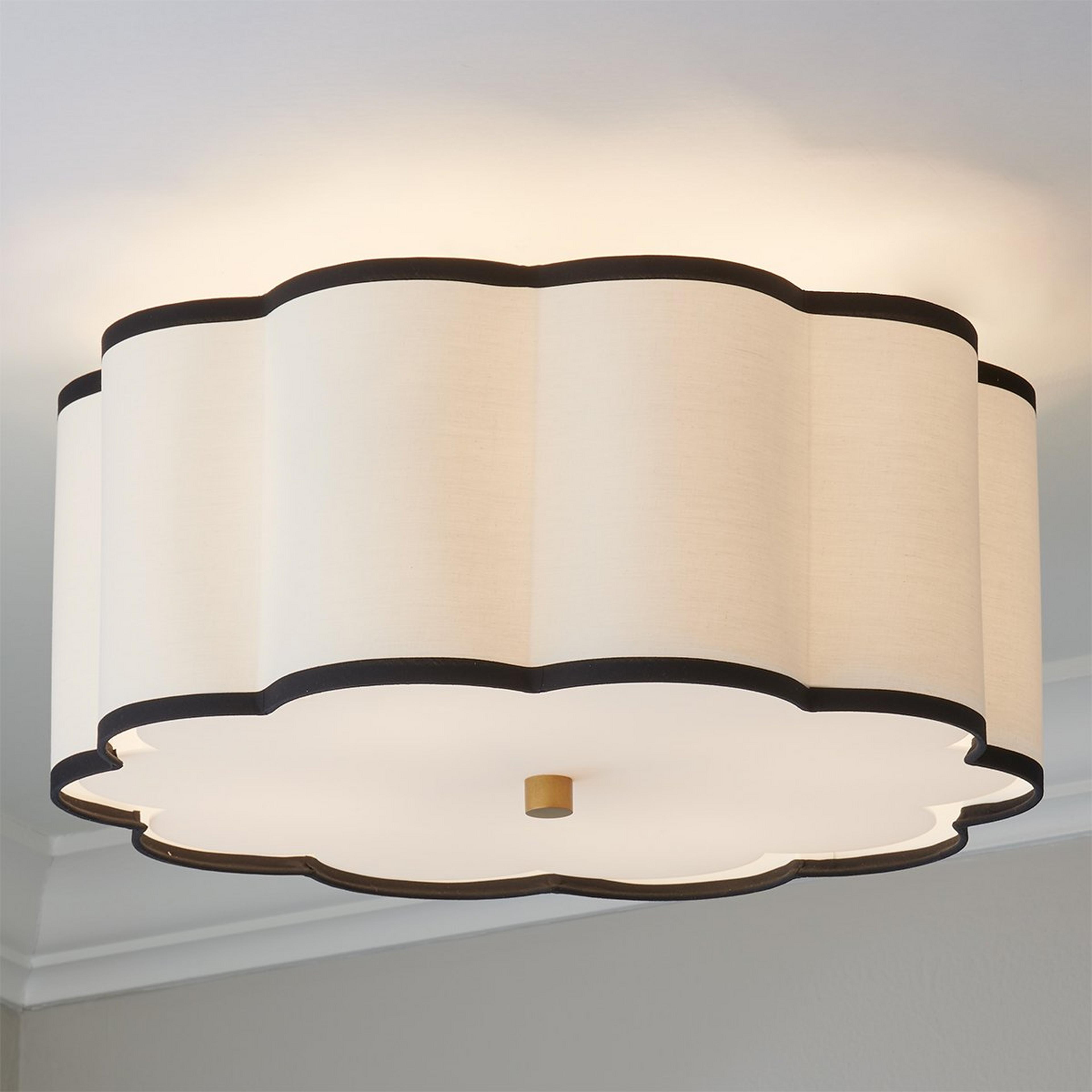 A Flower Drum Shade Ceiling Light - Medium with undefined color