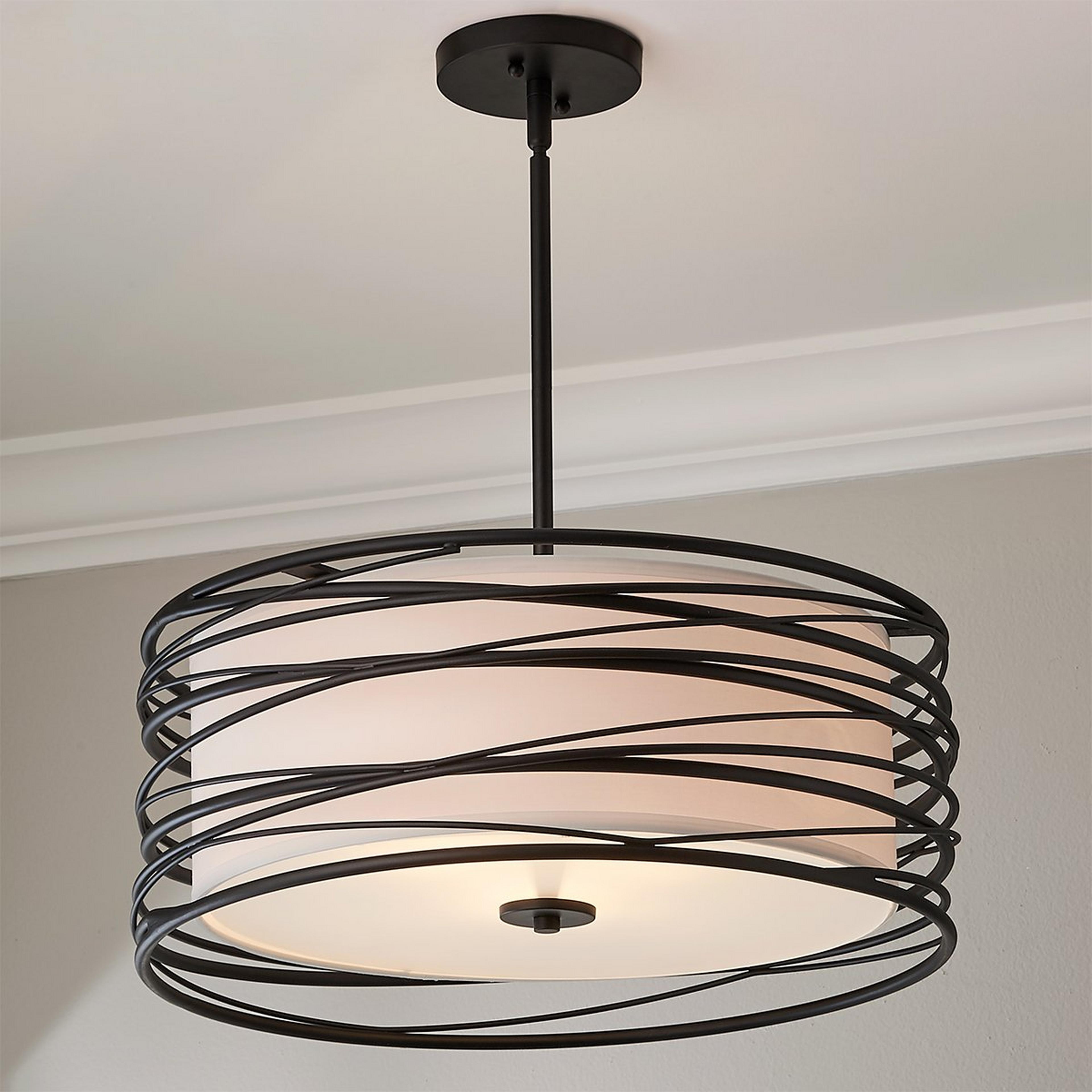 A Veronica Semi-Flush Ceiling Light with undefined color