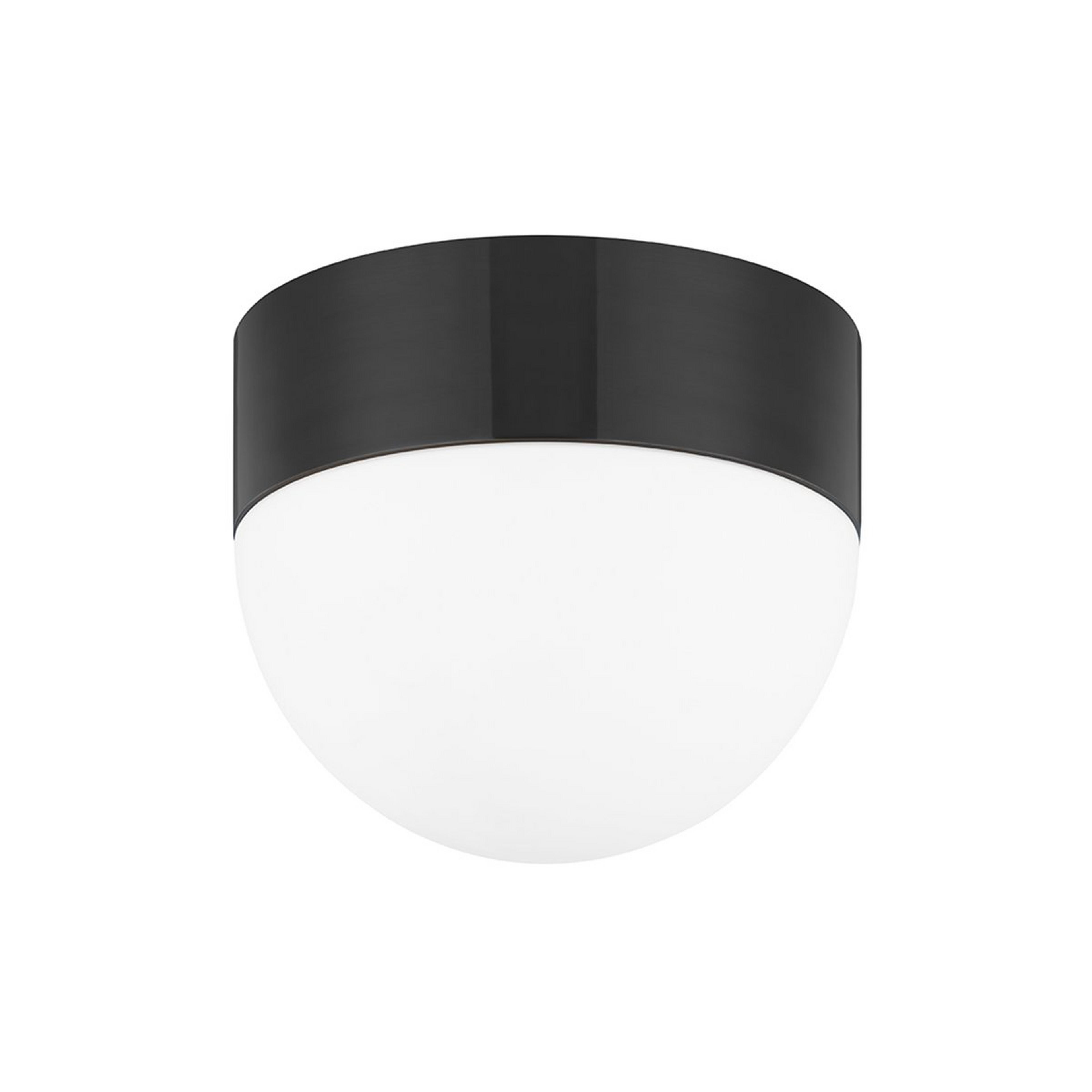 A Girasol Ceiling Light with Bronze / Opal Glass color