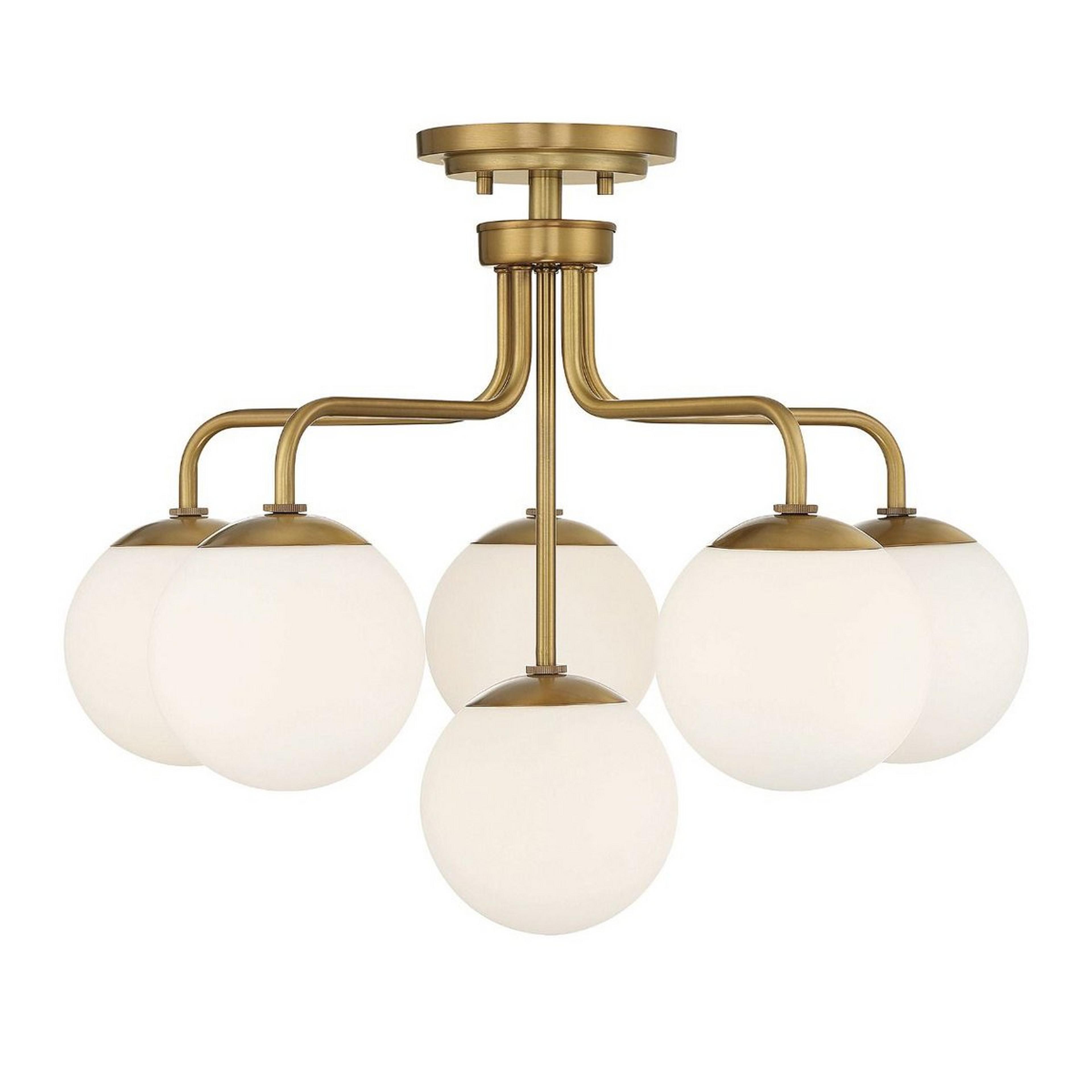 Asymmetrical Lola Semi-Flush Ceiling Light