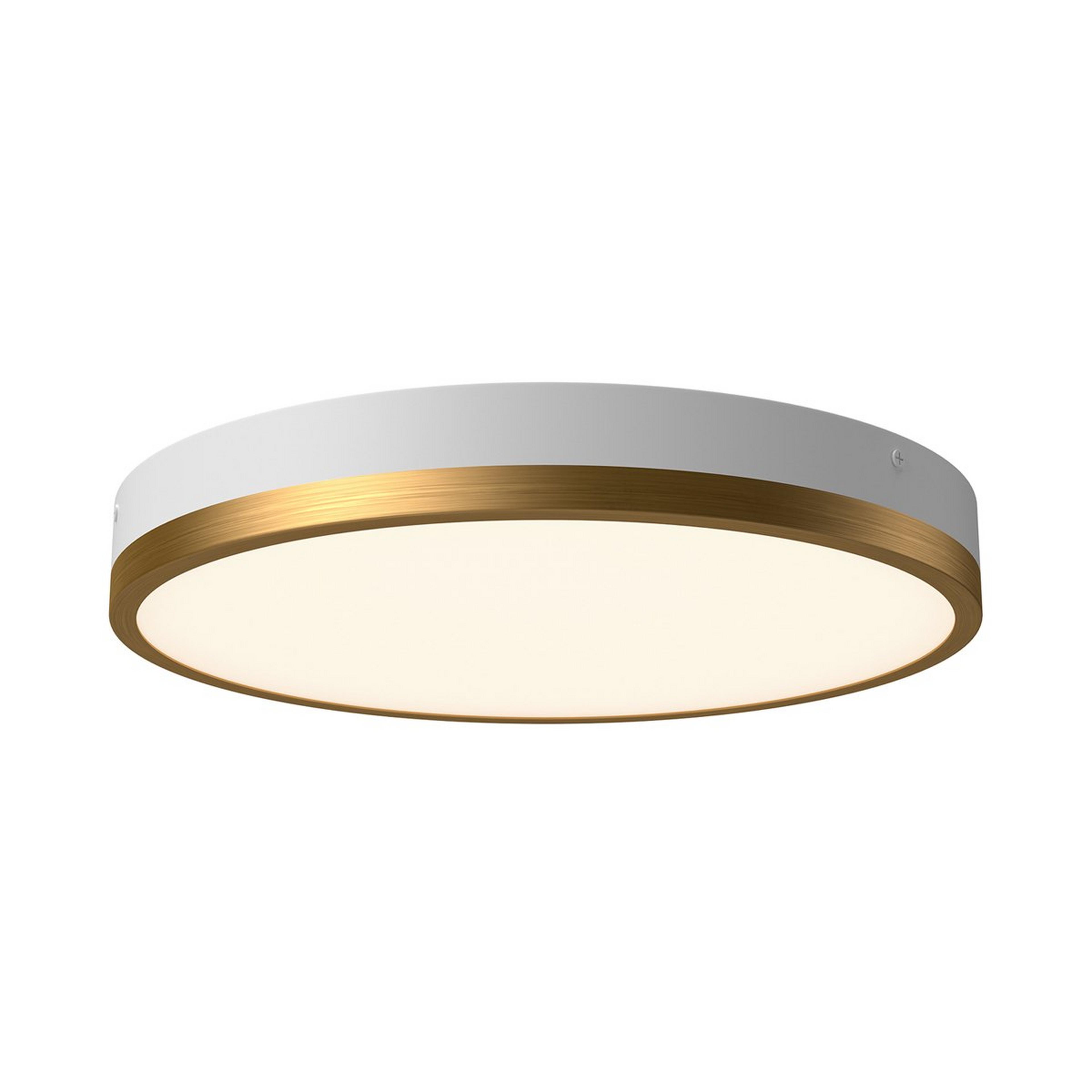 A Erwina LED Round Ceiling Light - Large with White / Aged Gold / Frosted Glass color