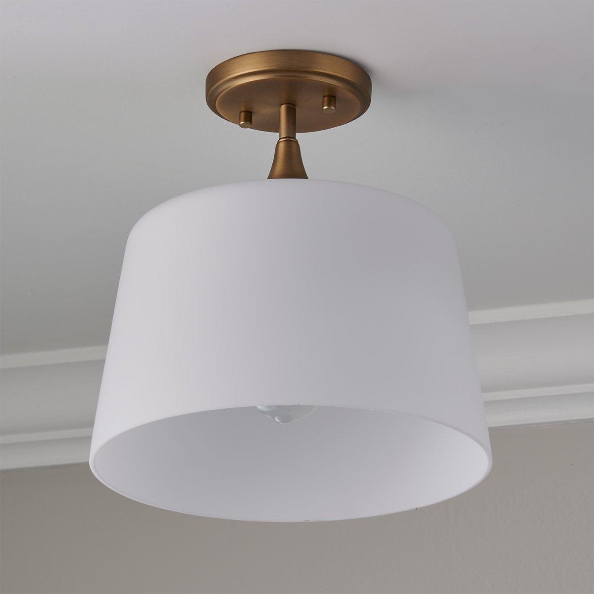 Stella 1-Light Semi-Flush Mount Ceiling Light – City Lights SF