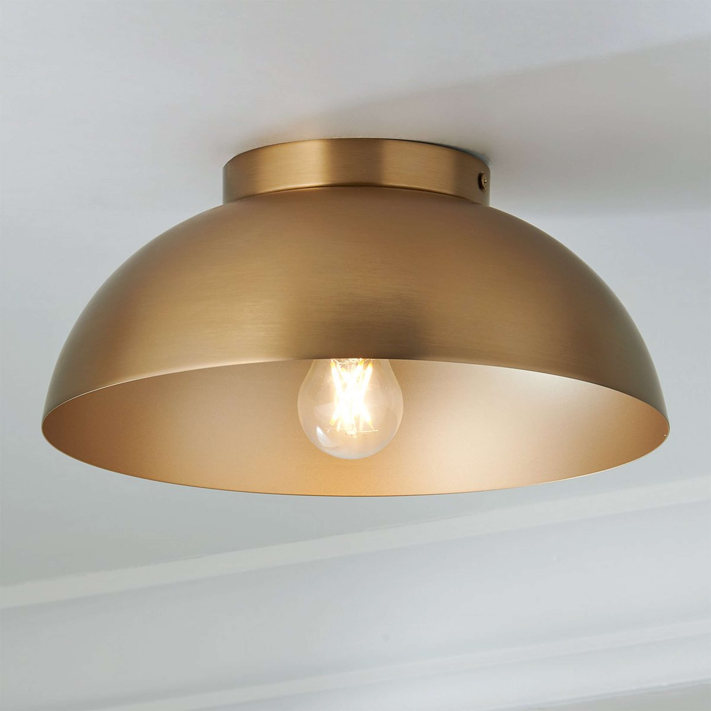 A Andrina Dome Ceiling Light - Metal with Brass color