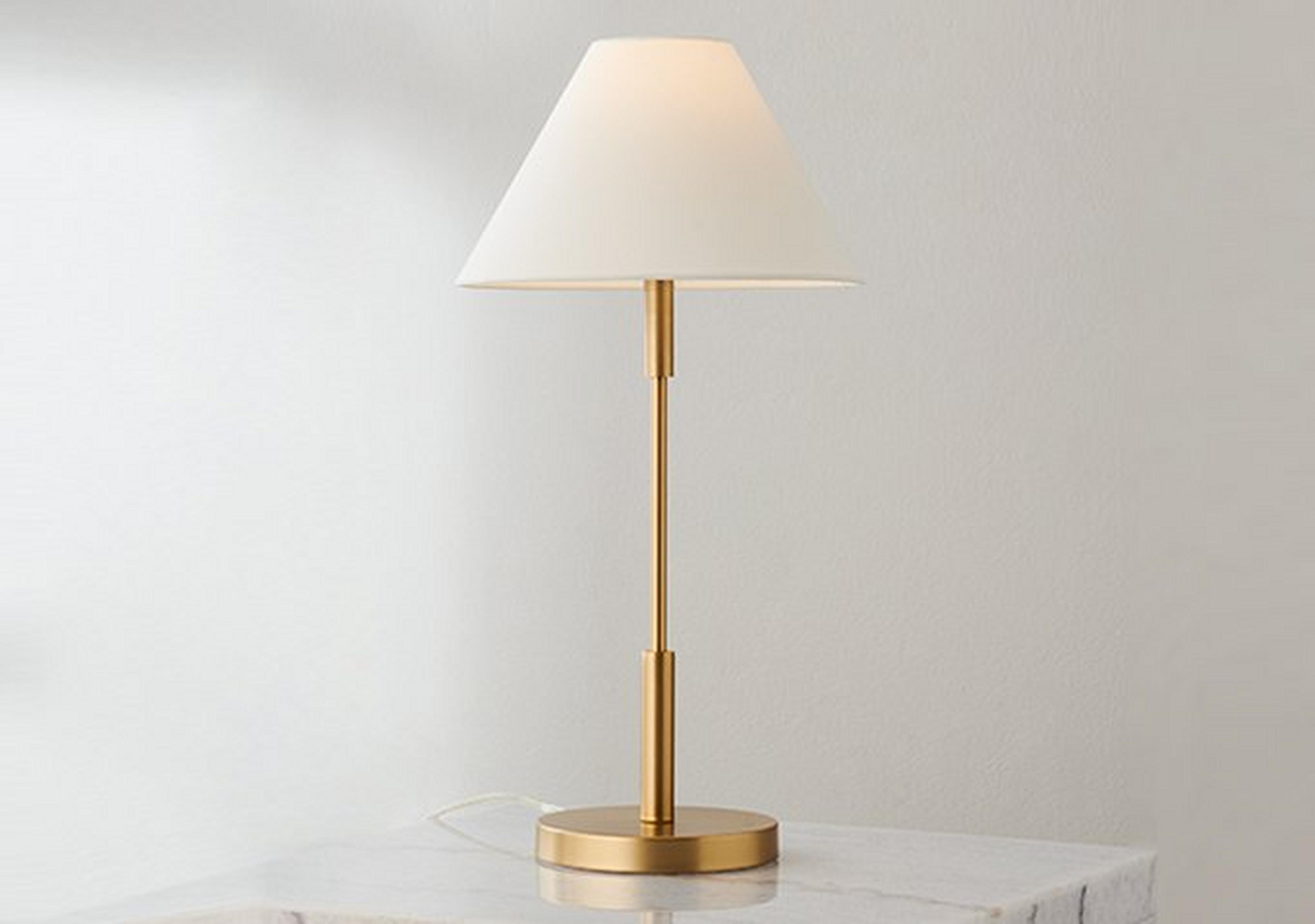 Satin Brass Porteau Table Lamp