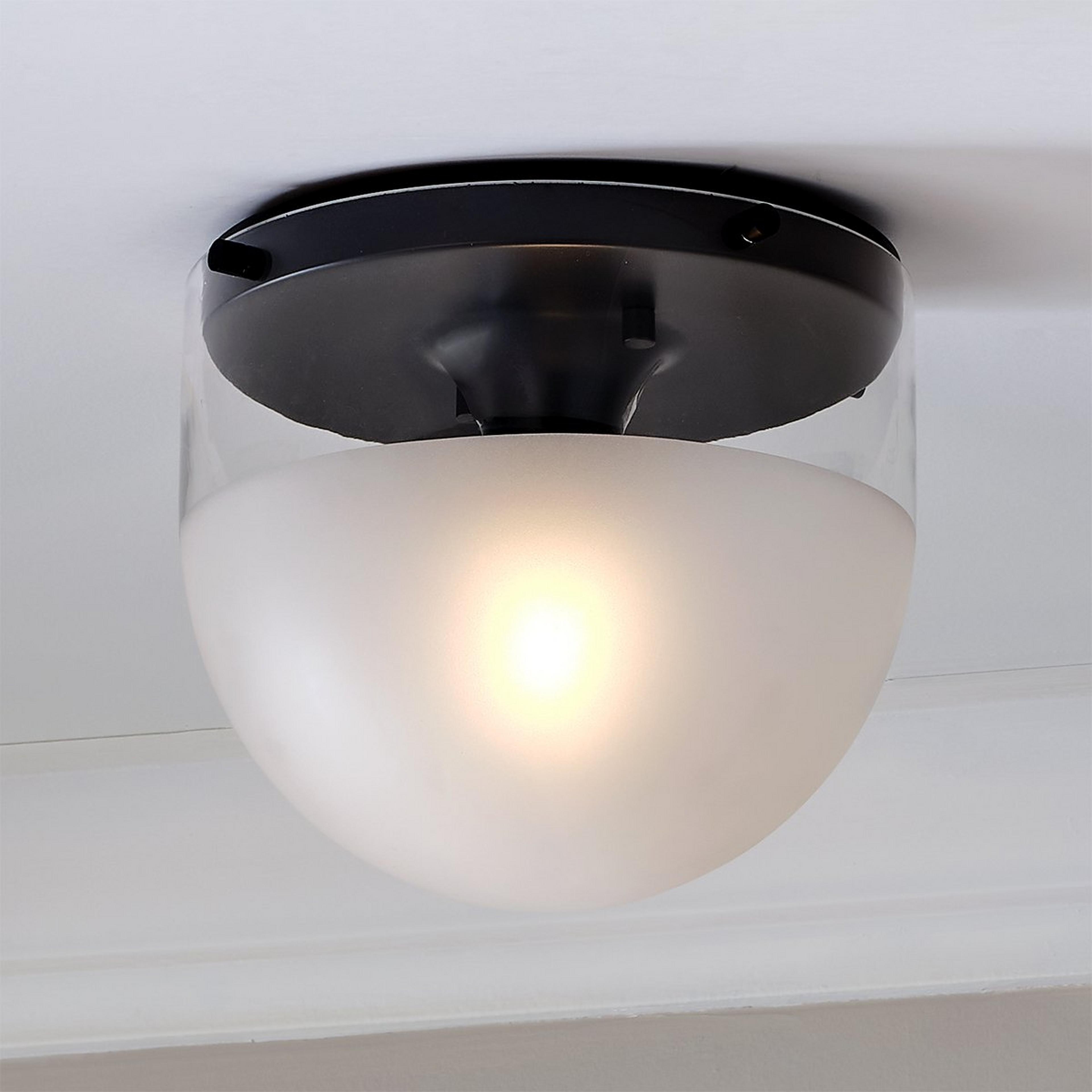A Nadya Ceiling Light with Black / Glass color