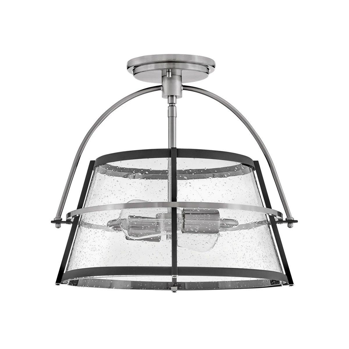 Mid-Century Seeded Glass Lantern | Shades of Light