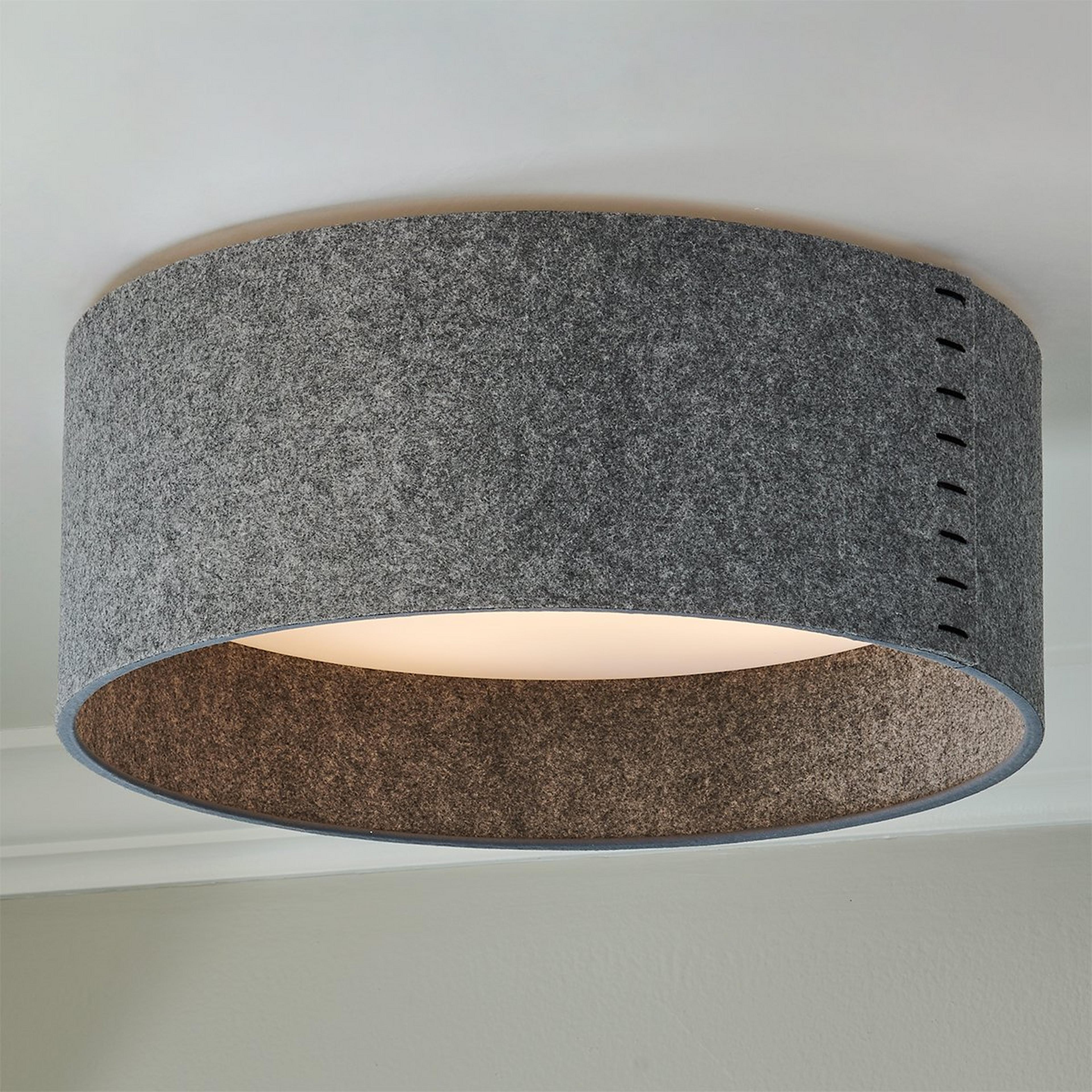 Slim Shade LED Ceiling Light - Acoustic Felt - Large