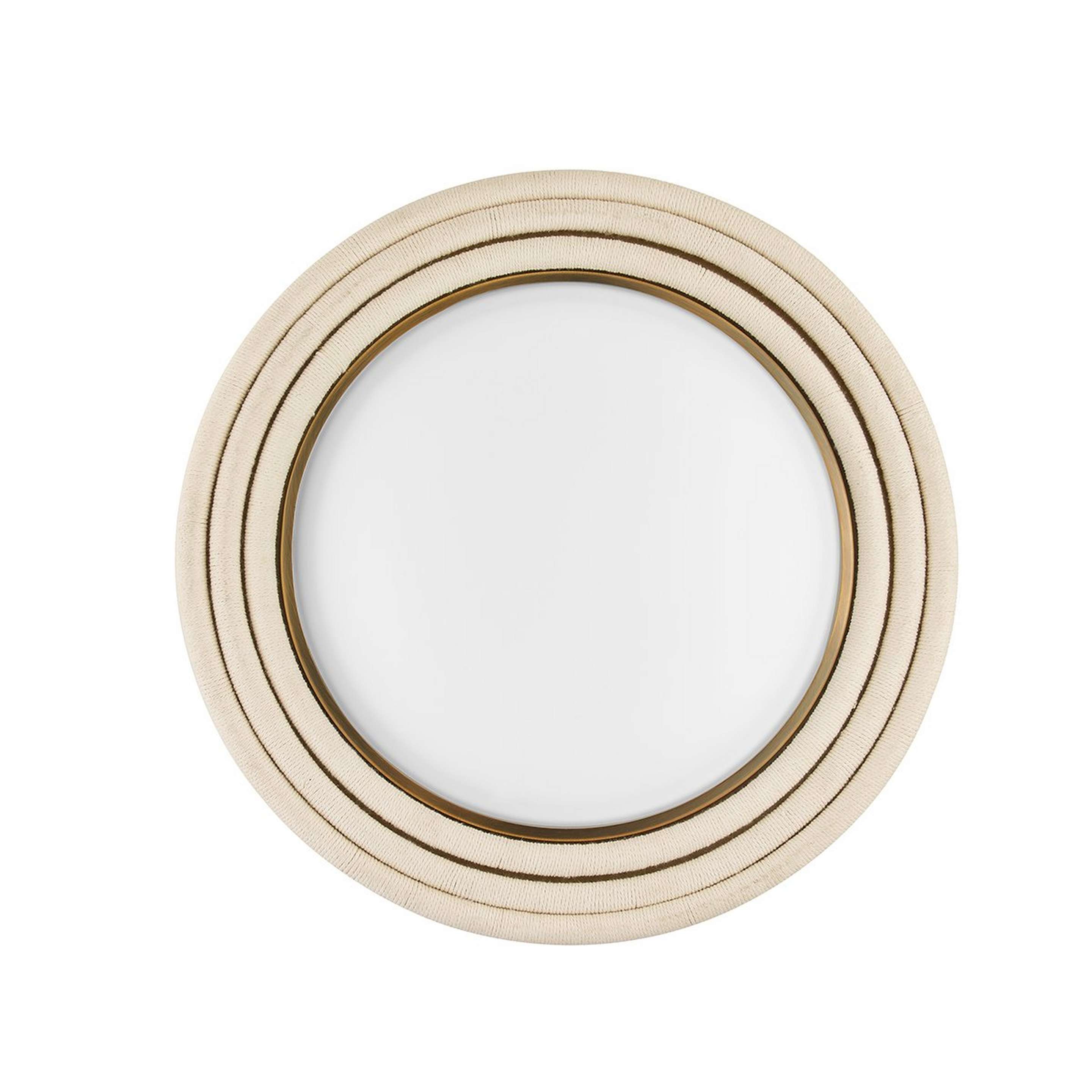 A Noelani LED Ceiling Light - Large with Brushed Brass / Rope color
