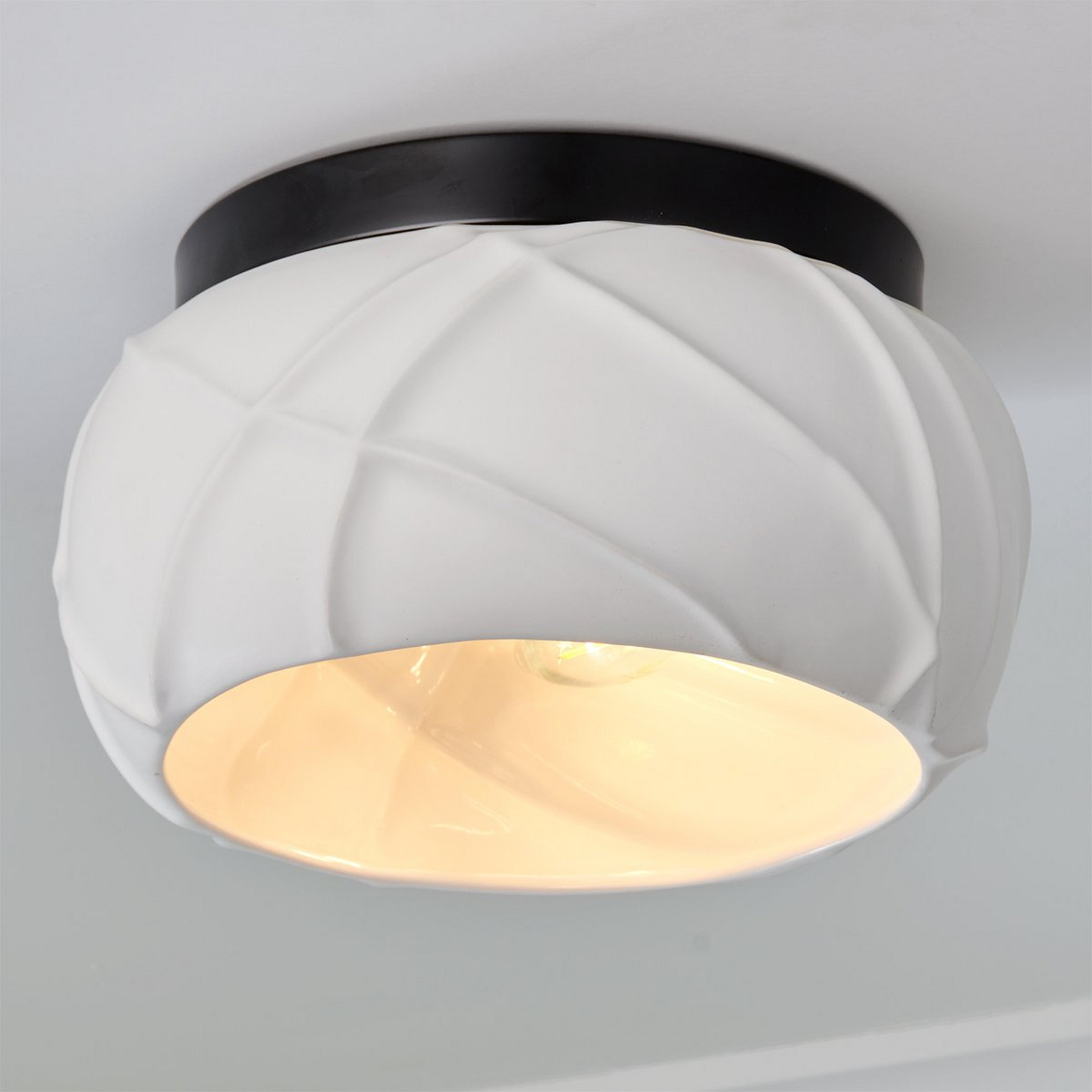 A Longmont Ceiling Light - Small with Black / White color
