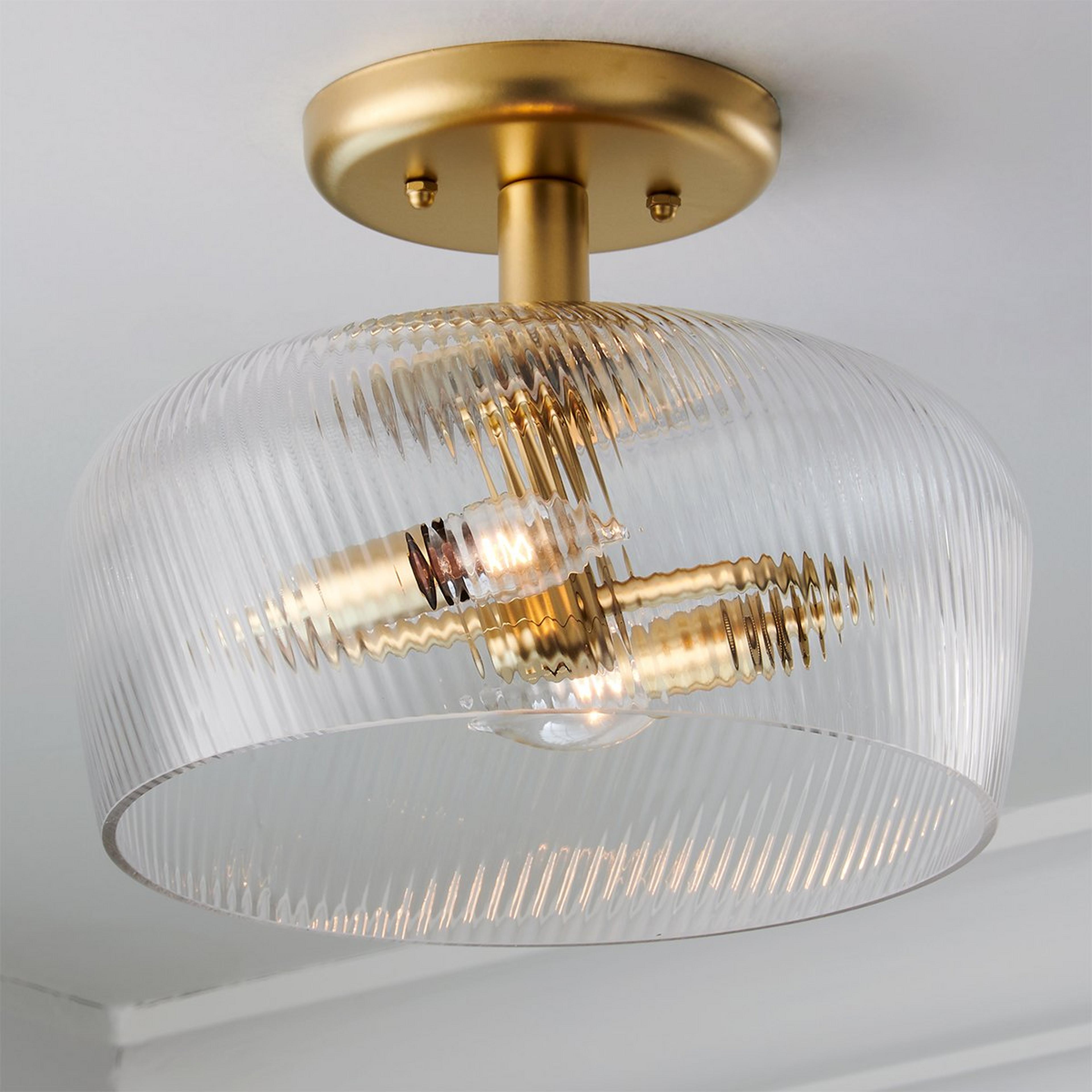 Turbulator Semi-Flush Ceiling Light