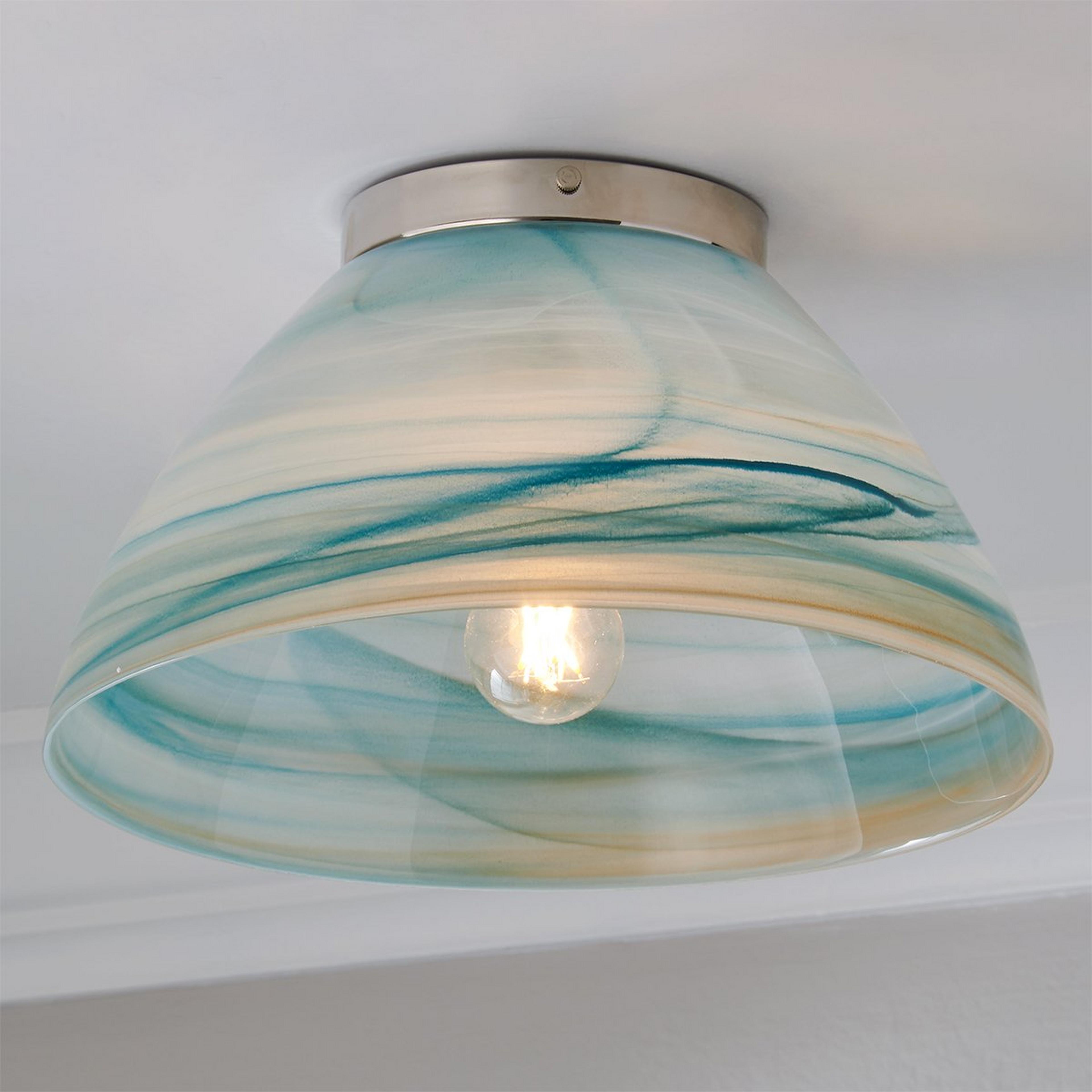A Cirrostratus Ceiling Light with Polished Nickel / Blue / White color