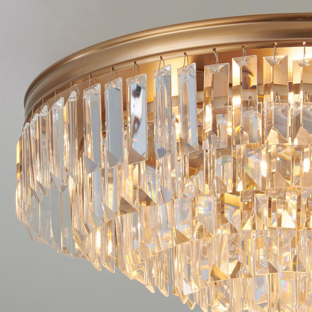Faceted Glass Layered Ceiling Light | Shades of Light