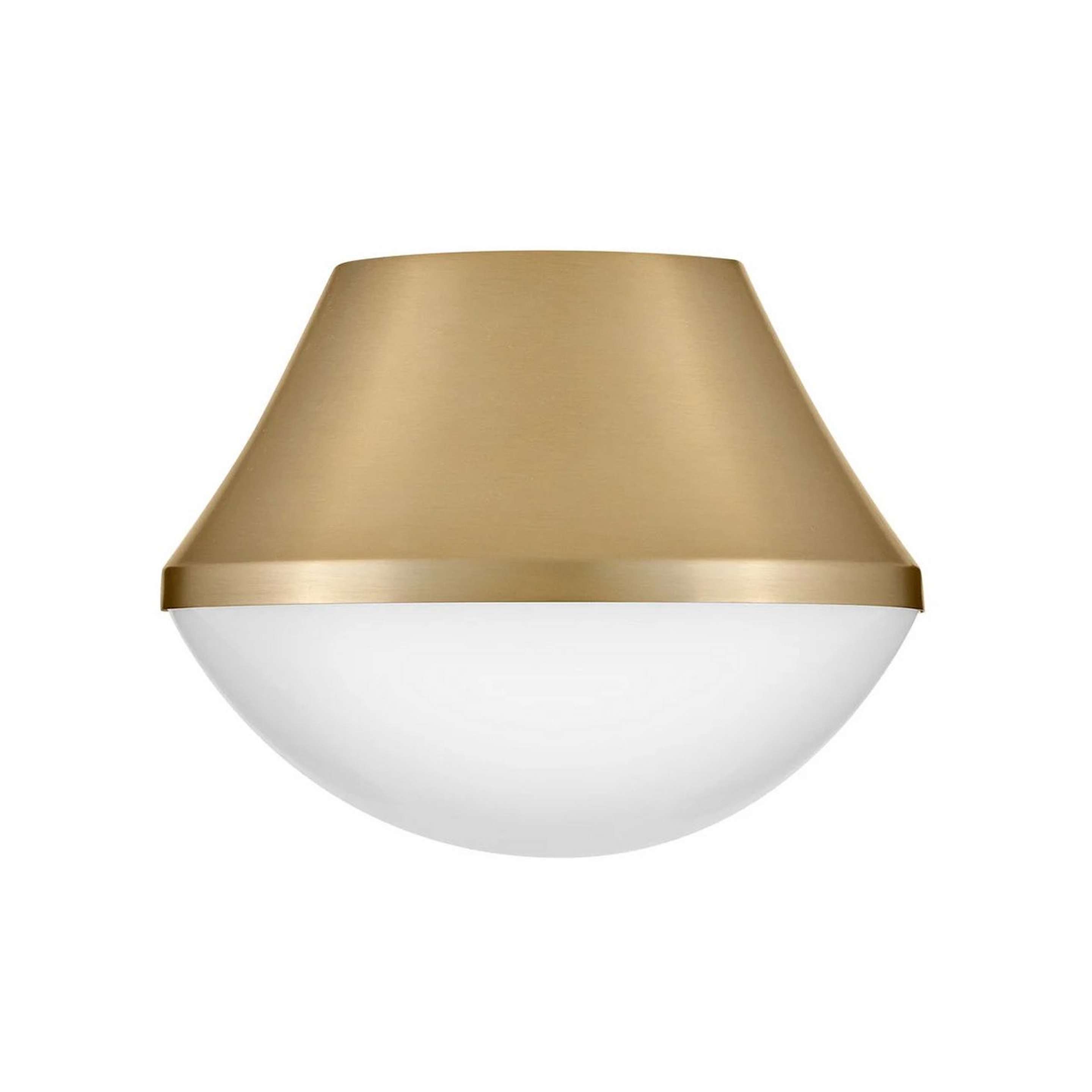 A Rockford Retro Ceiling Light with Brass / Opal Glass color