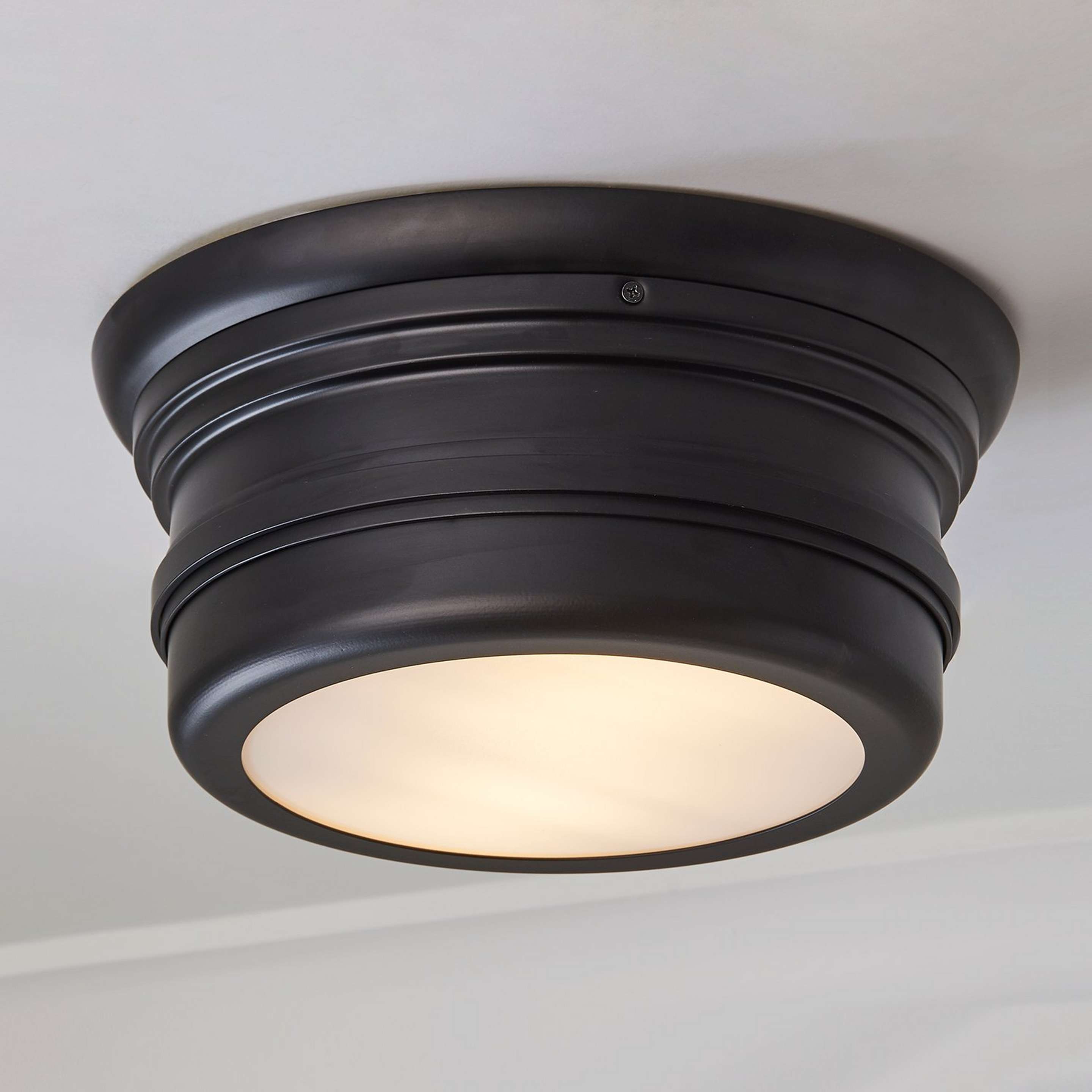 Matte Black Erin & Ben Co. Crescent Line Ceiling Light