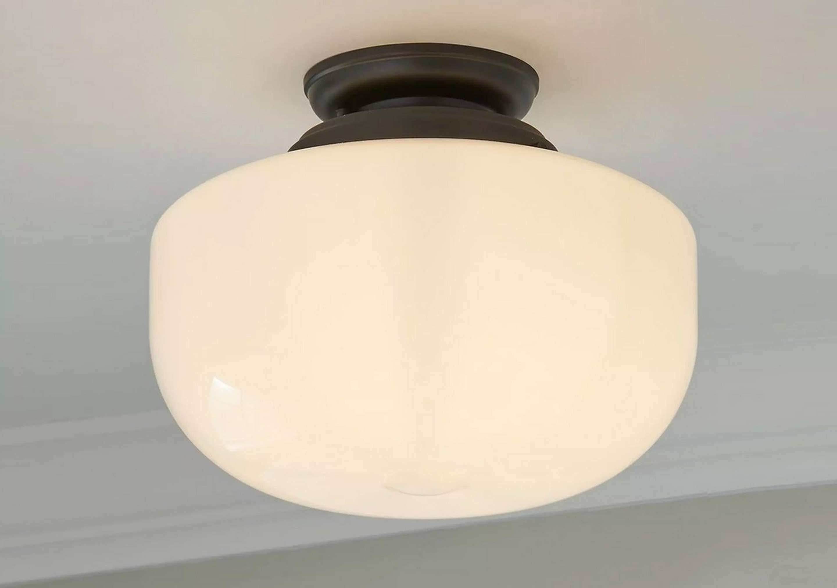 Matte Black Erin & Ben Co. Gardiner Schoolhouse Ceiling Light