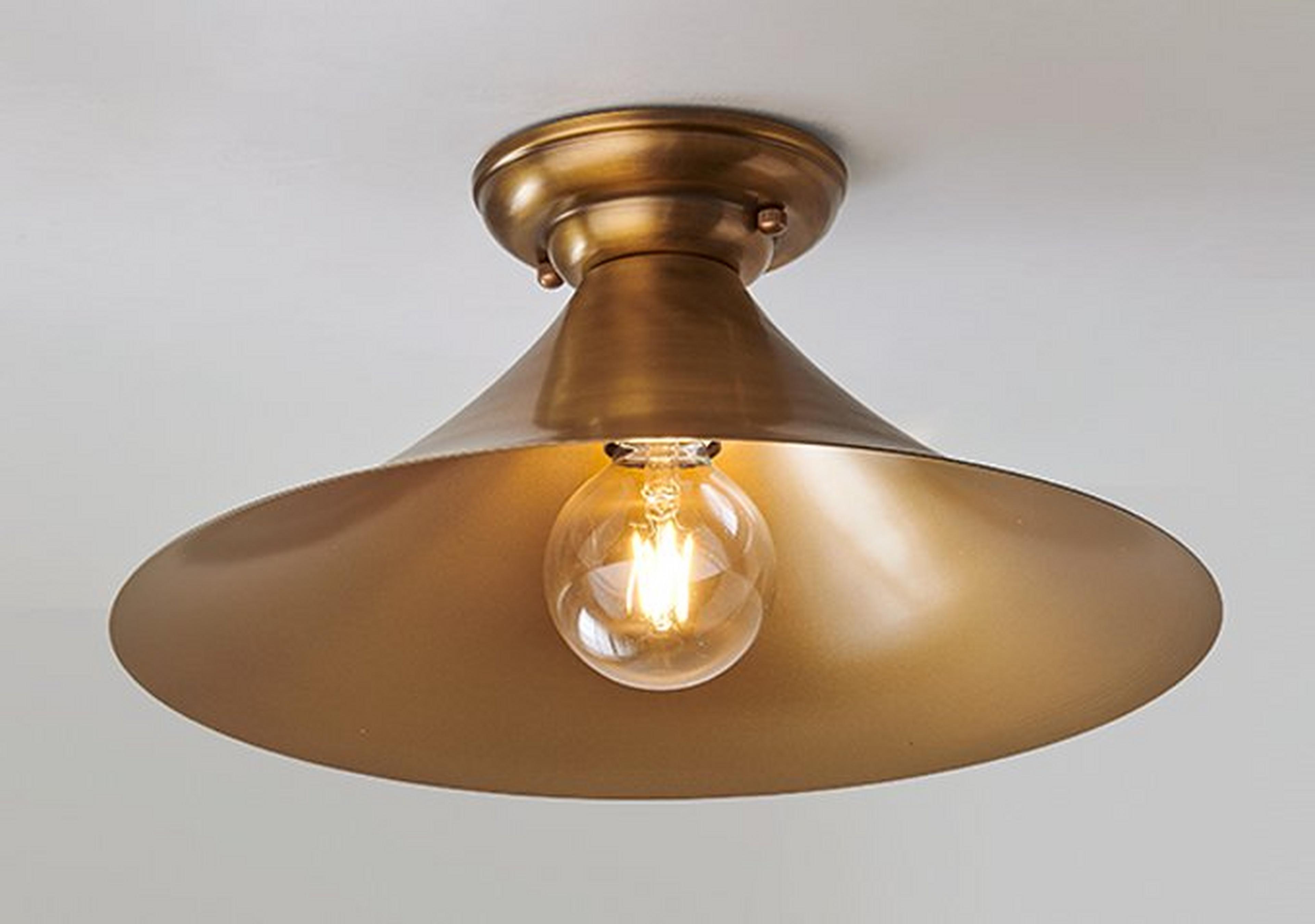 Satin Brass Erin & Ben Co. Deco Ceiling Light