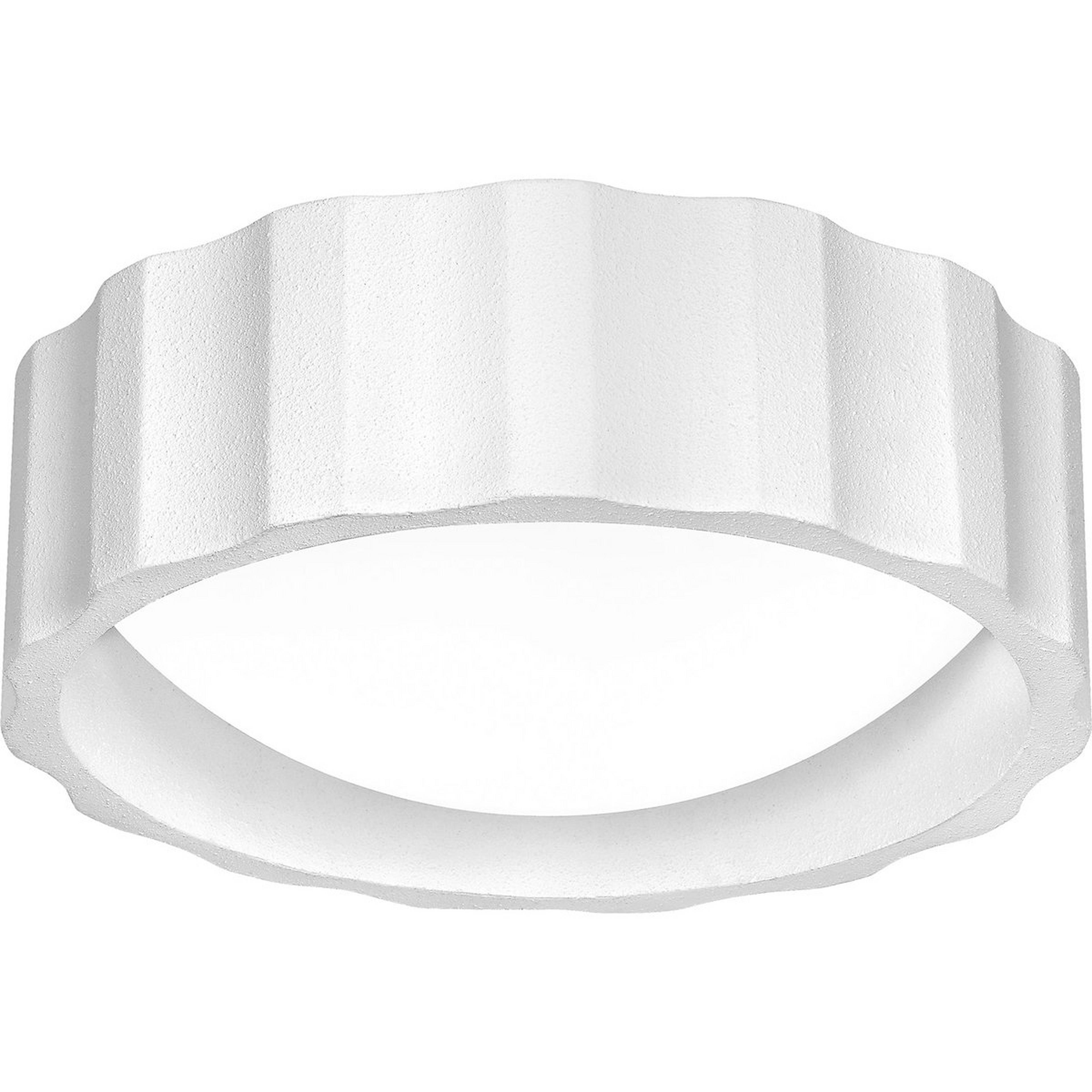 A Xinyi Ceiling Light with Textured Matte White color