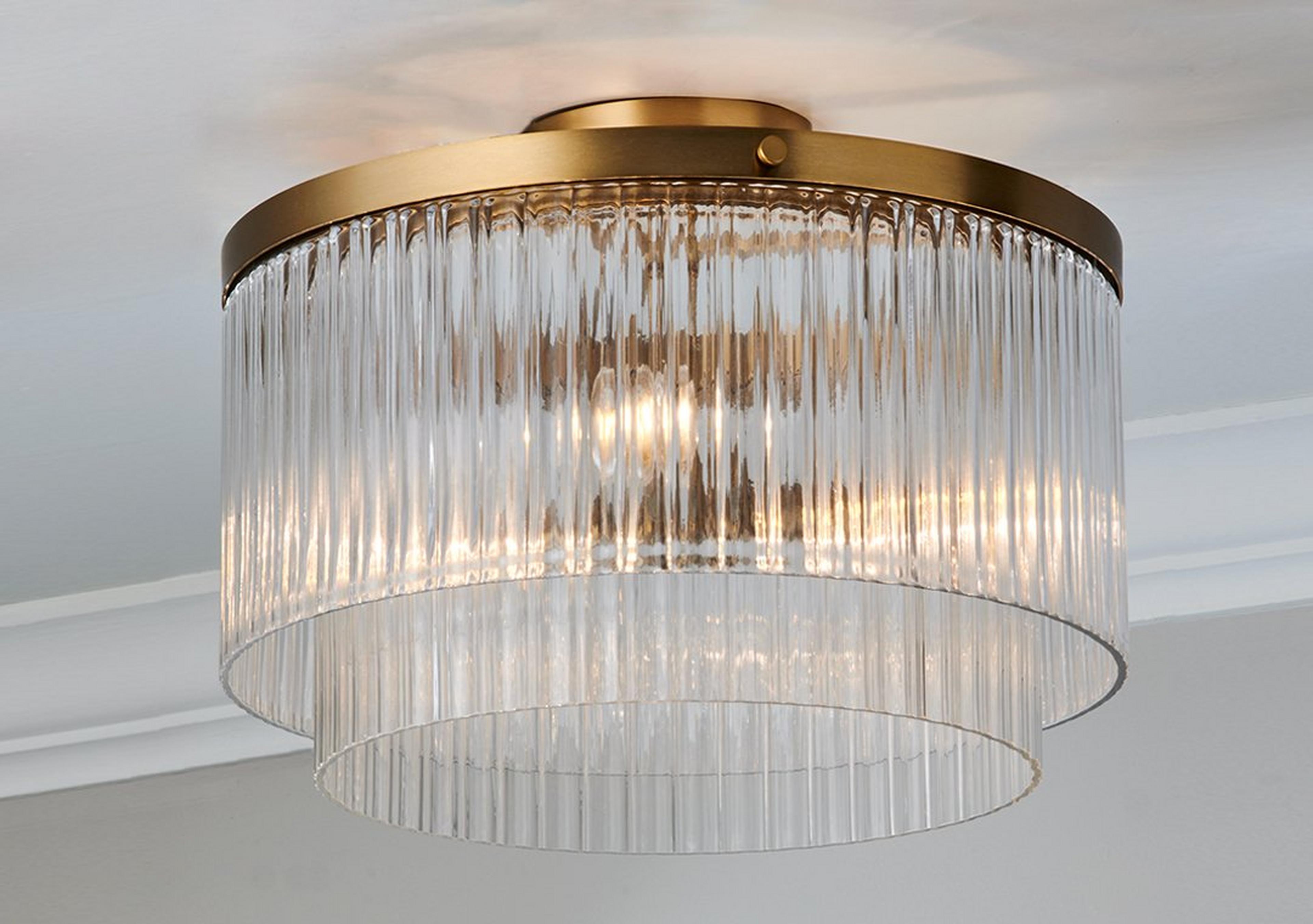 Brass Ruthland Convertible Ceiling Light