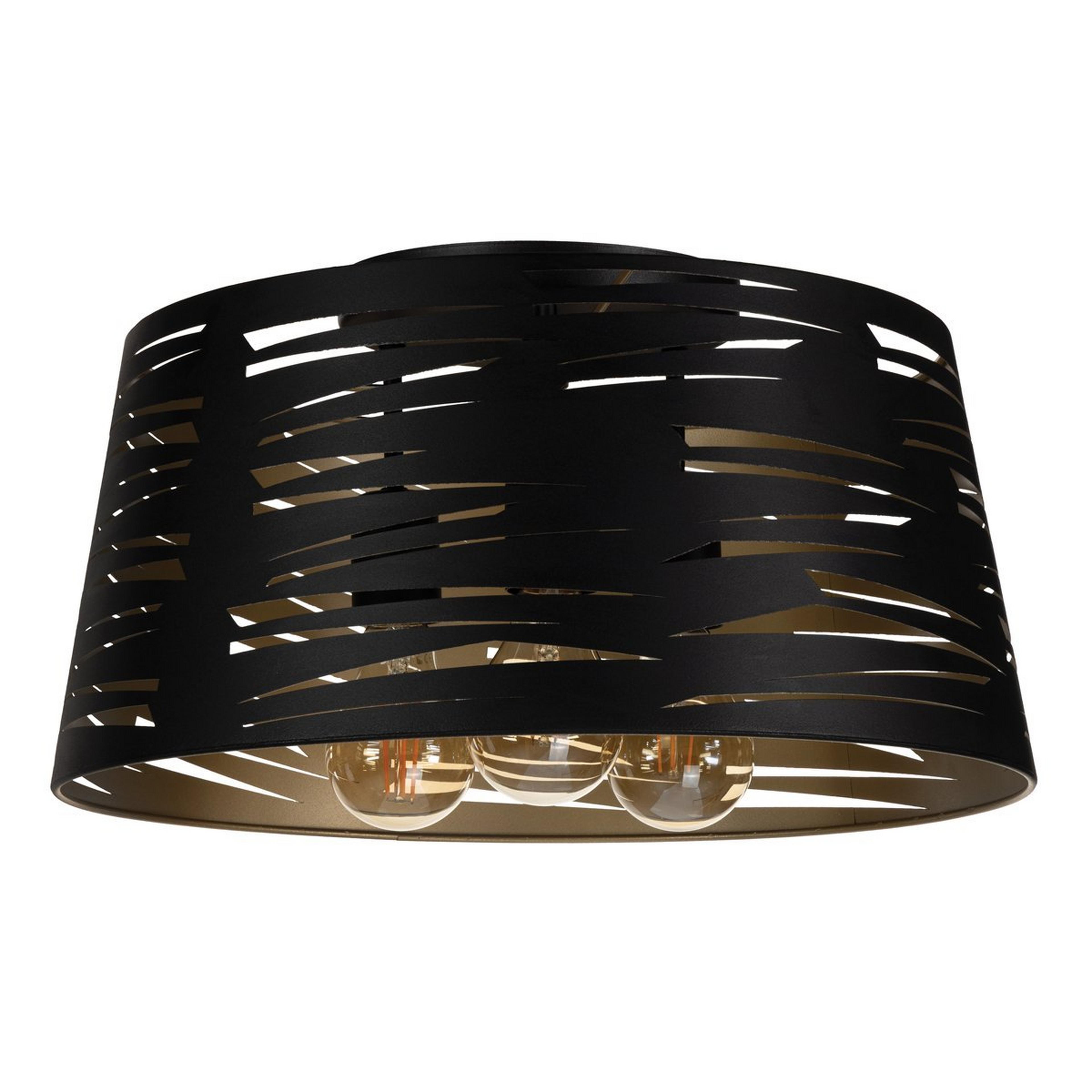 A Thekla Ceiling Light - Large with Black / Gold color