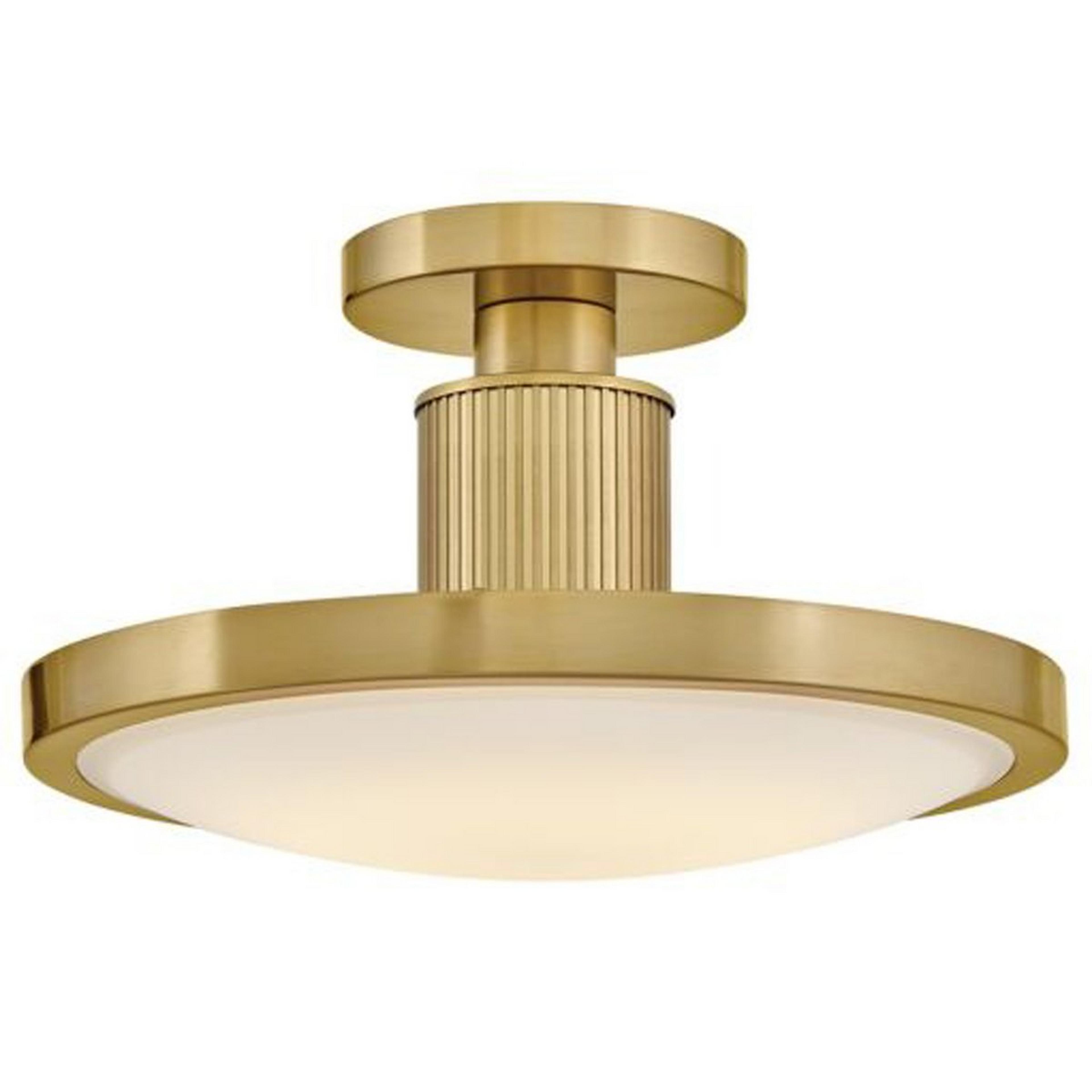 A Etude Ceiling Light with Brass / Opal Glass color
