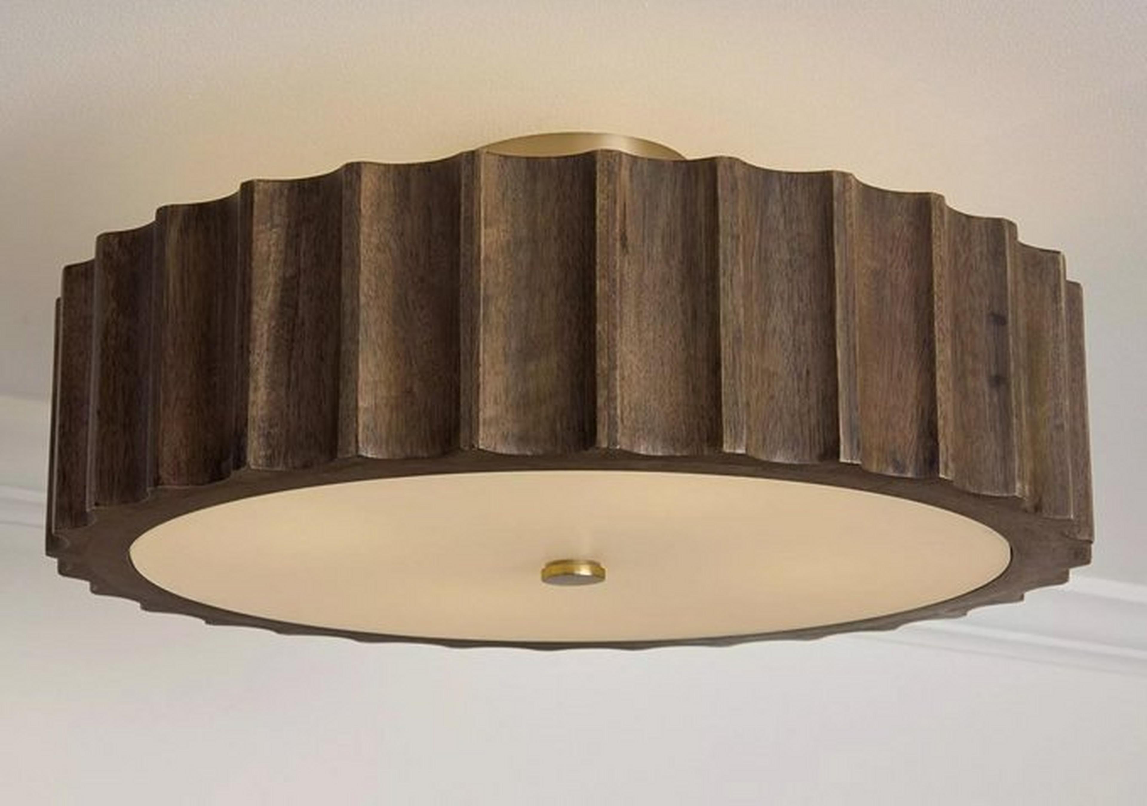 Dark Wood Elvenia Ceiling Light