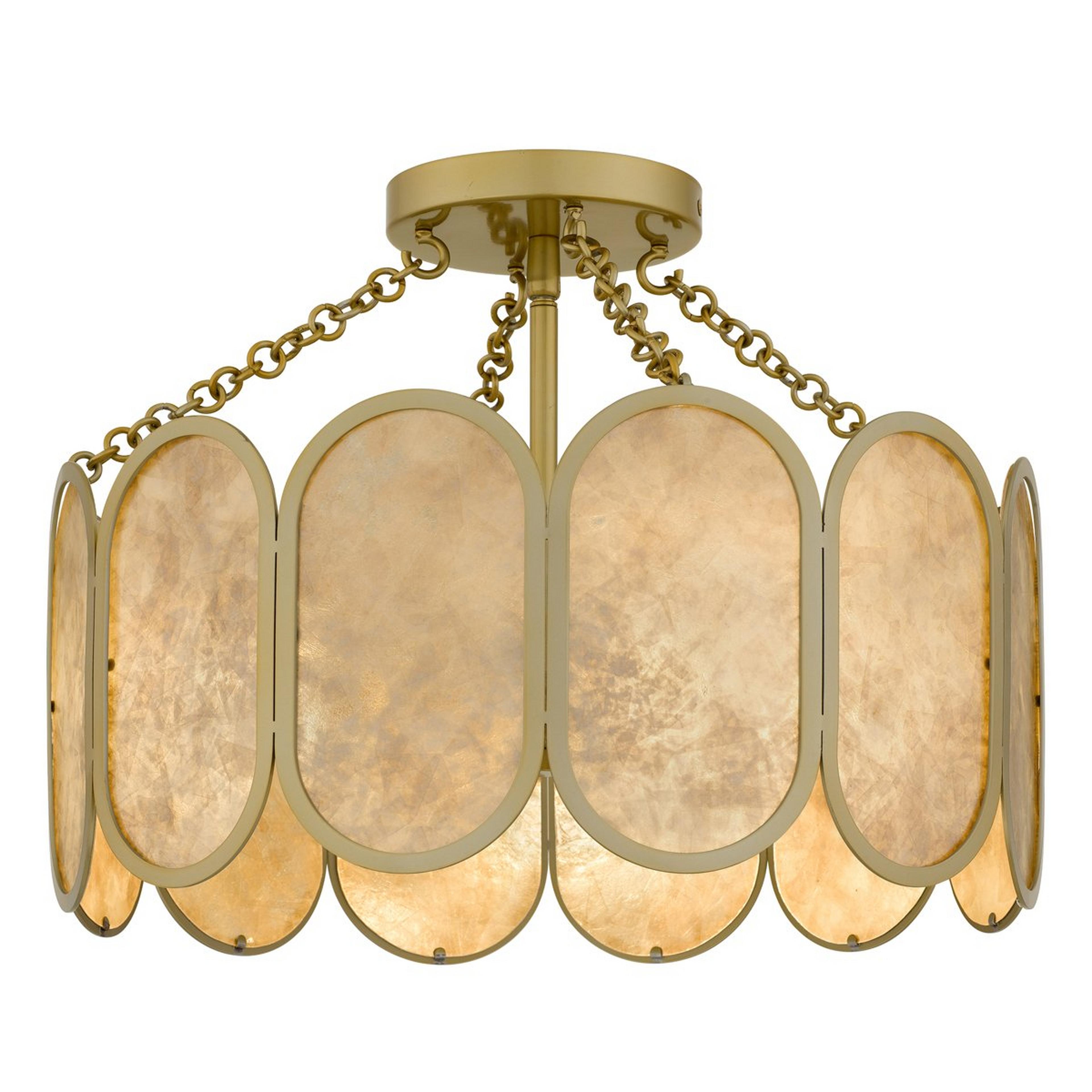 A Flavian Ceiling Light with Gold / Mica color