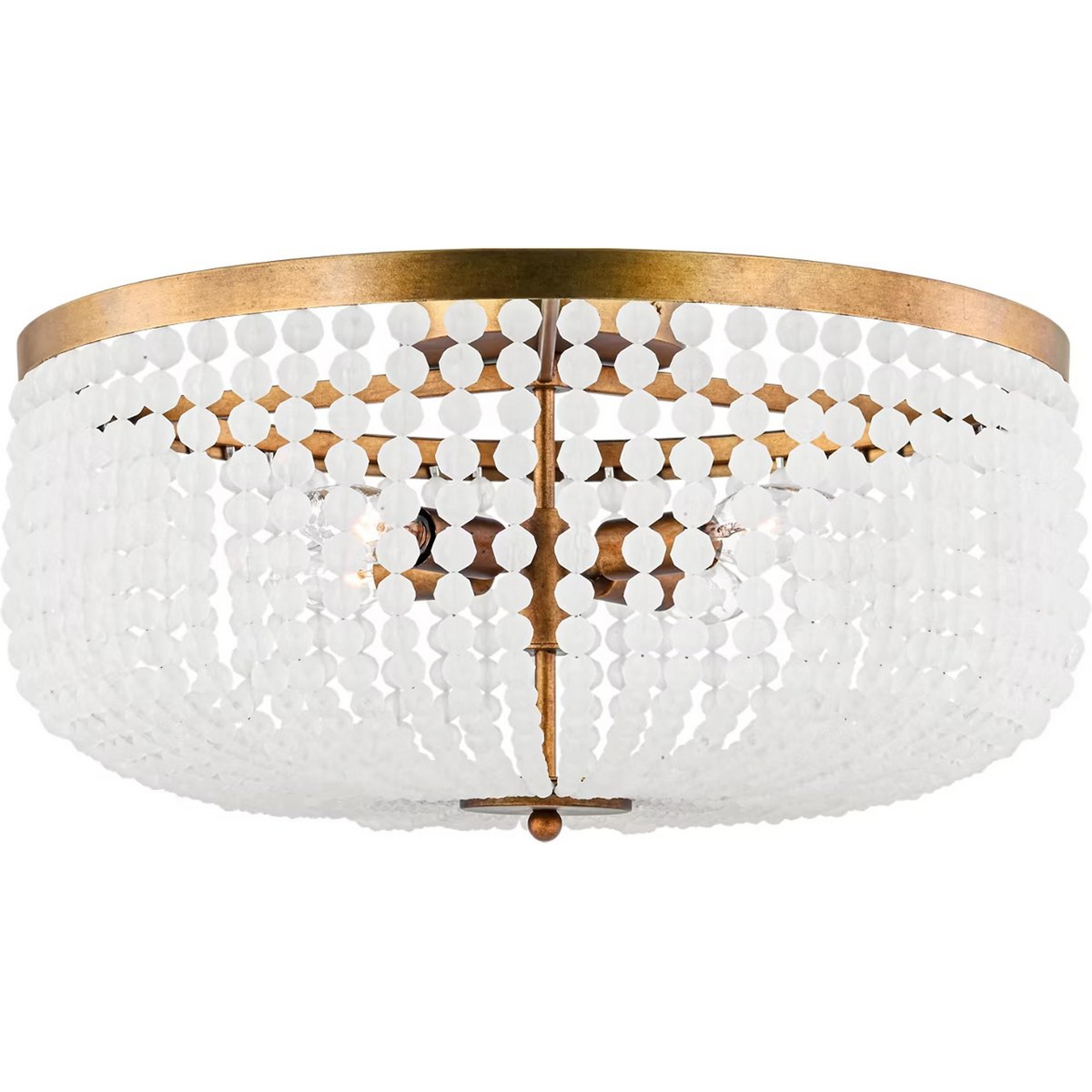 A Delphina Ceiling Light with Gold Leaf color