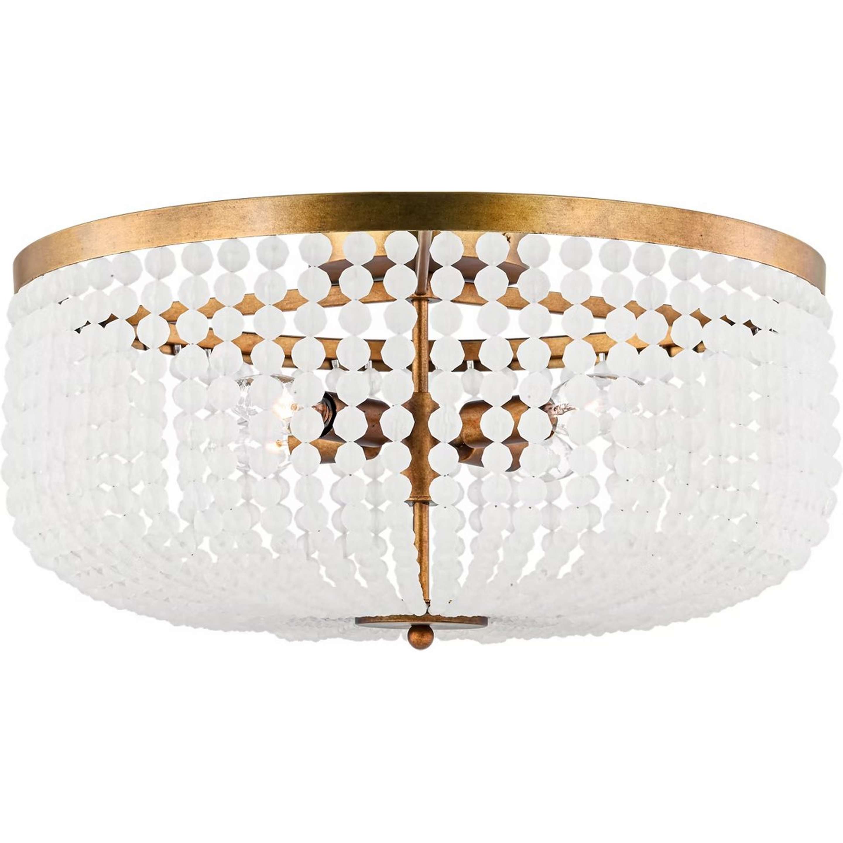 A Delphina Ceiling Light with Gold Leaf color