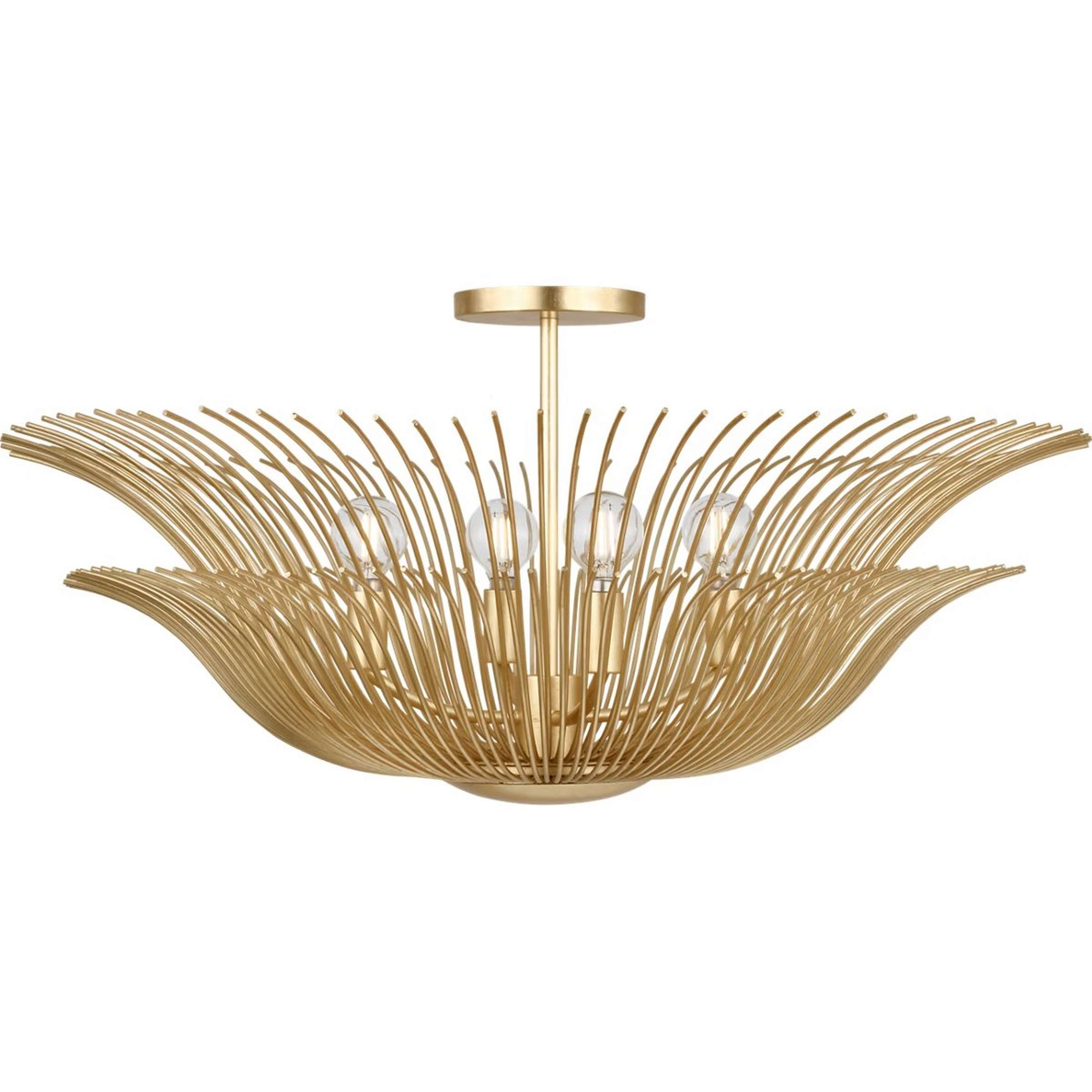 A Amorthy Ceiling Light with Gold color