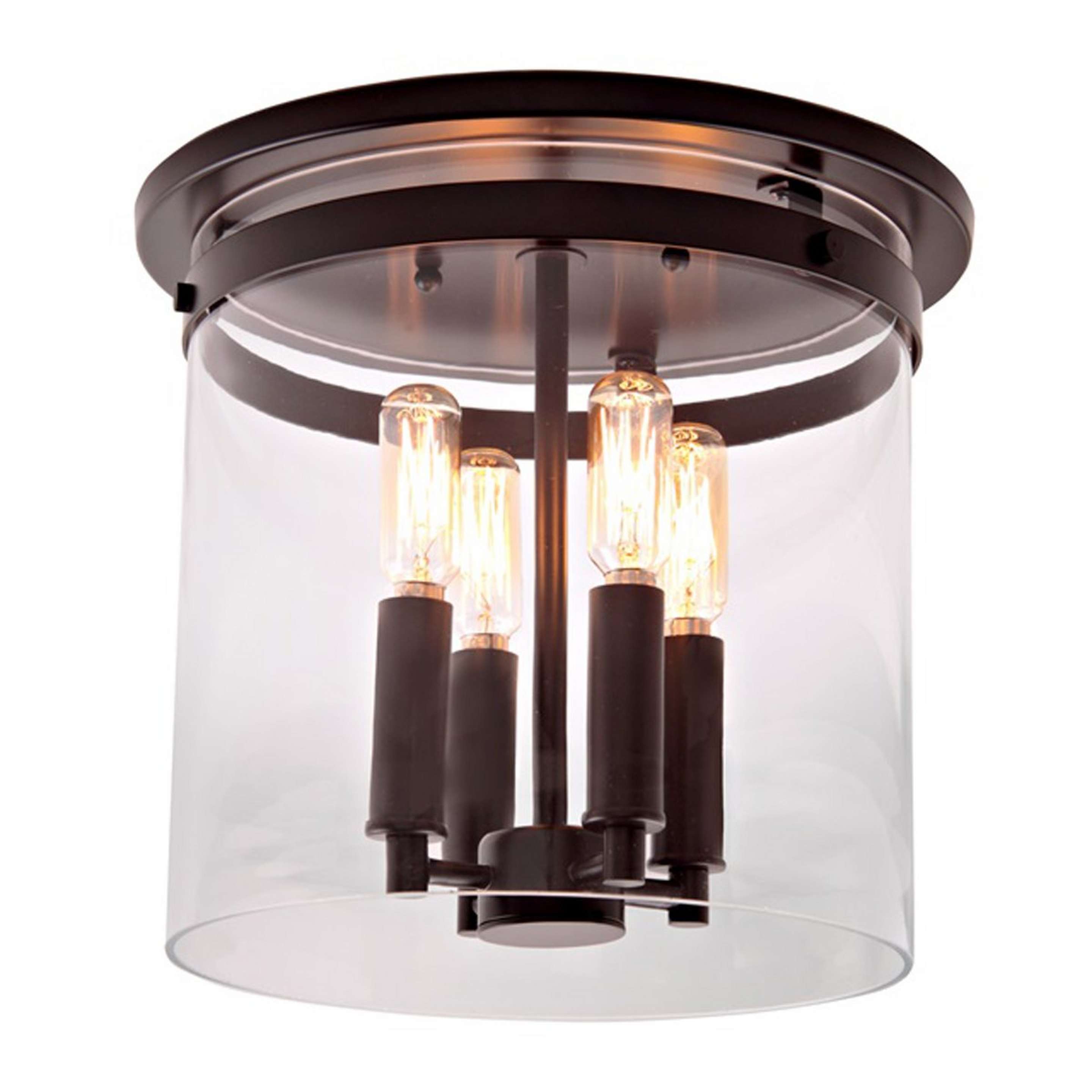 A Archdale Ceiling Light with Oil Rubbed Bronze / Clear Glass color