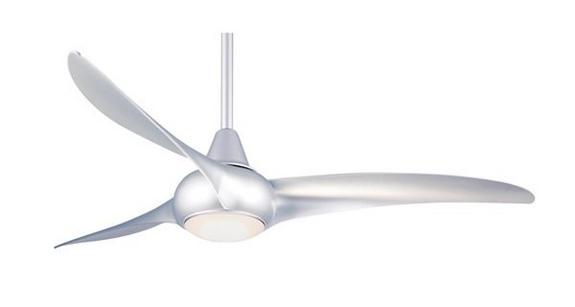 Twisted blade ceiling fan style